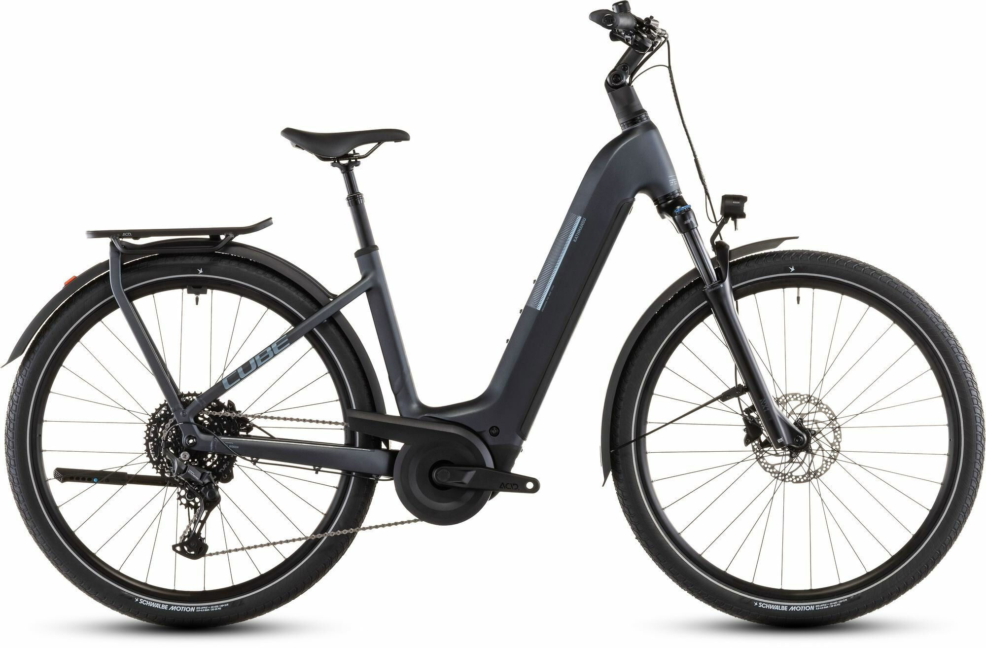 Cube Kathmandu Hybrid ONE 800 metallicgrey´n´grey 28" 800 Wh Wave