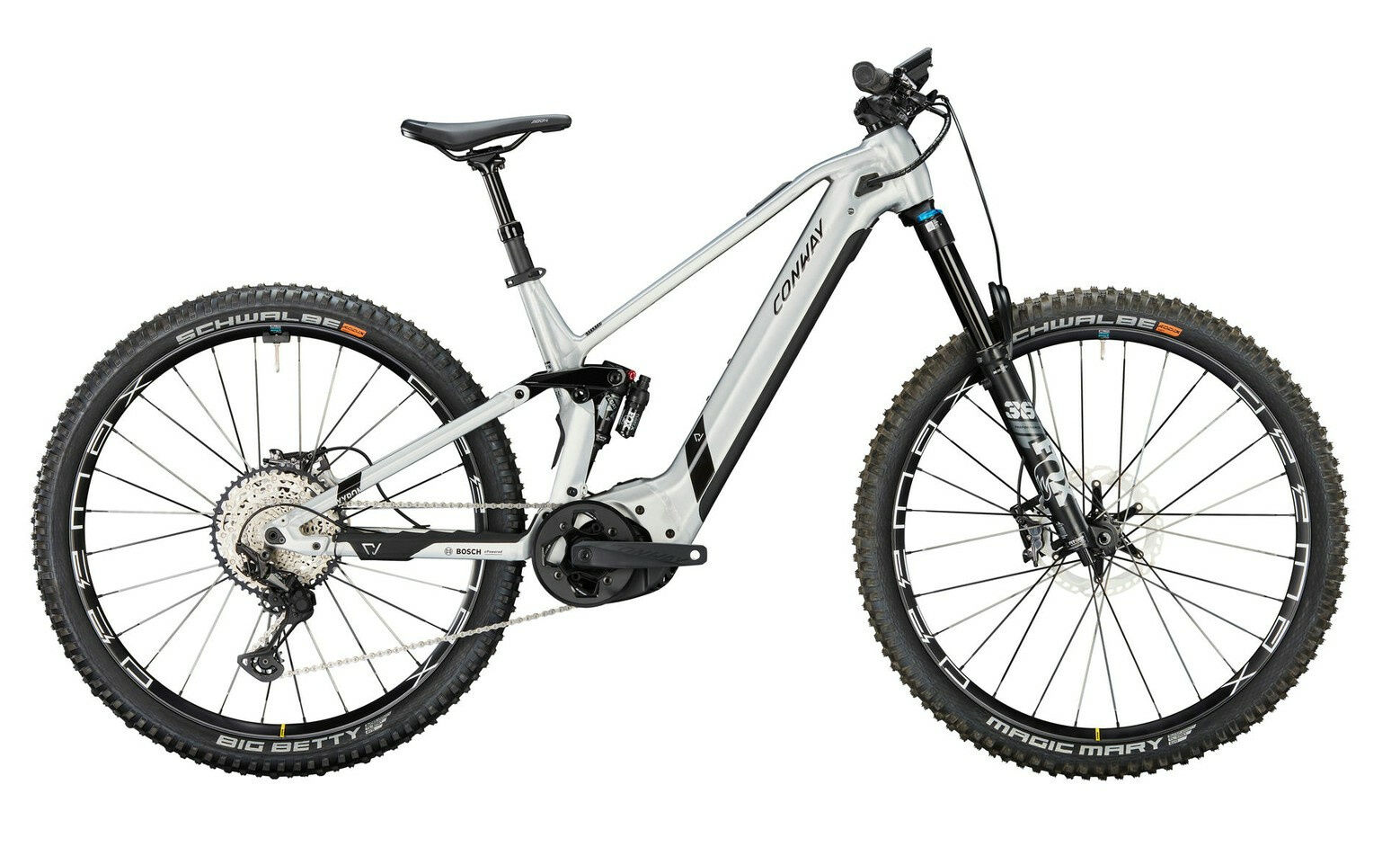 Conway XYRON S 5.9 aluminium raw matt / black metallic 29" 750 Wh Diamant 43 cm