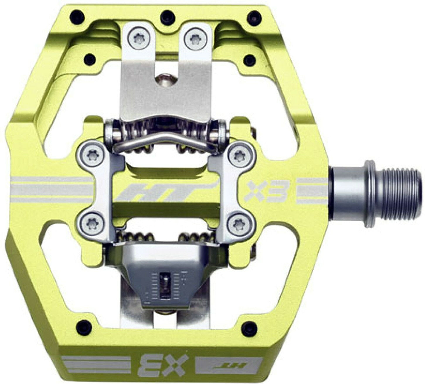 HT Components Pedale HT-X3 CNC Cromoly Apfelgrün