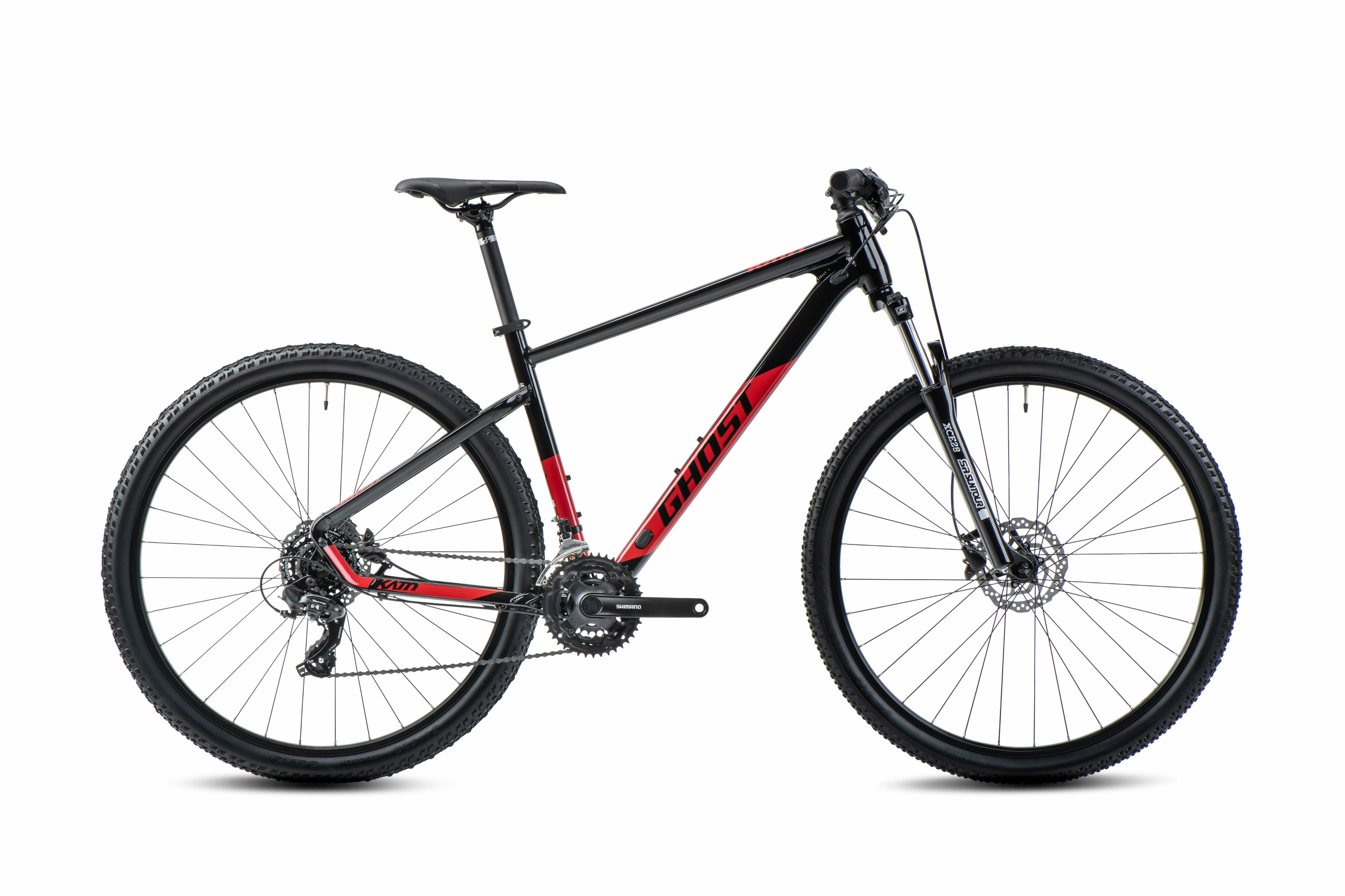 Ghost  Kato  black/ riot red - glossy  2022 29" Diamant