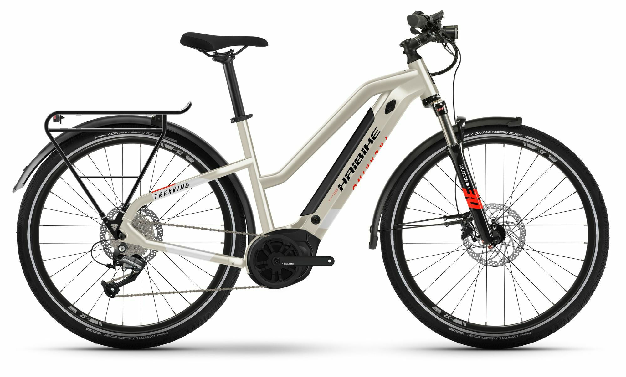 HAIBIKE TREKKING 4 MID - 275" 500 Wh - desert/white