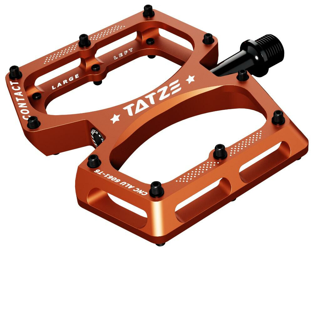 Tatze Pedal CONTACT CNC L orange Plattform 10 Pins je Seite