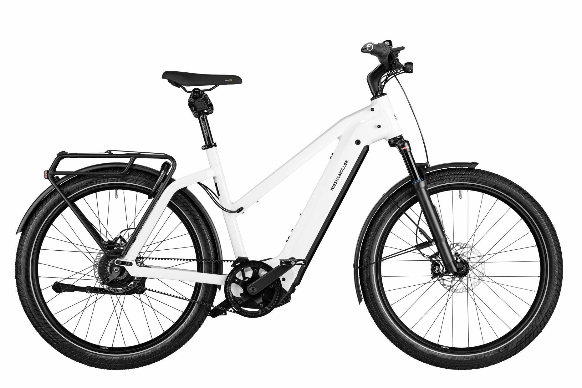 Riese & Müller Charger4 Mixte GT vario ceramic white 2023 27,5" 750 Wh Trapez