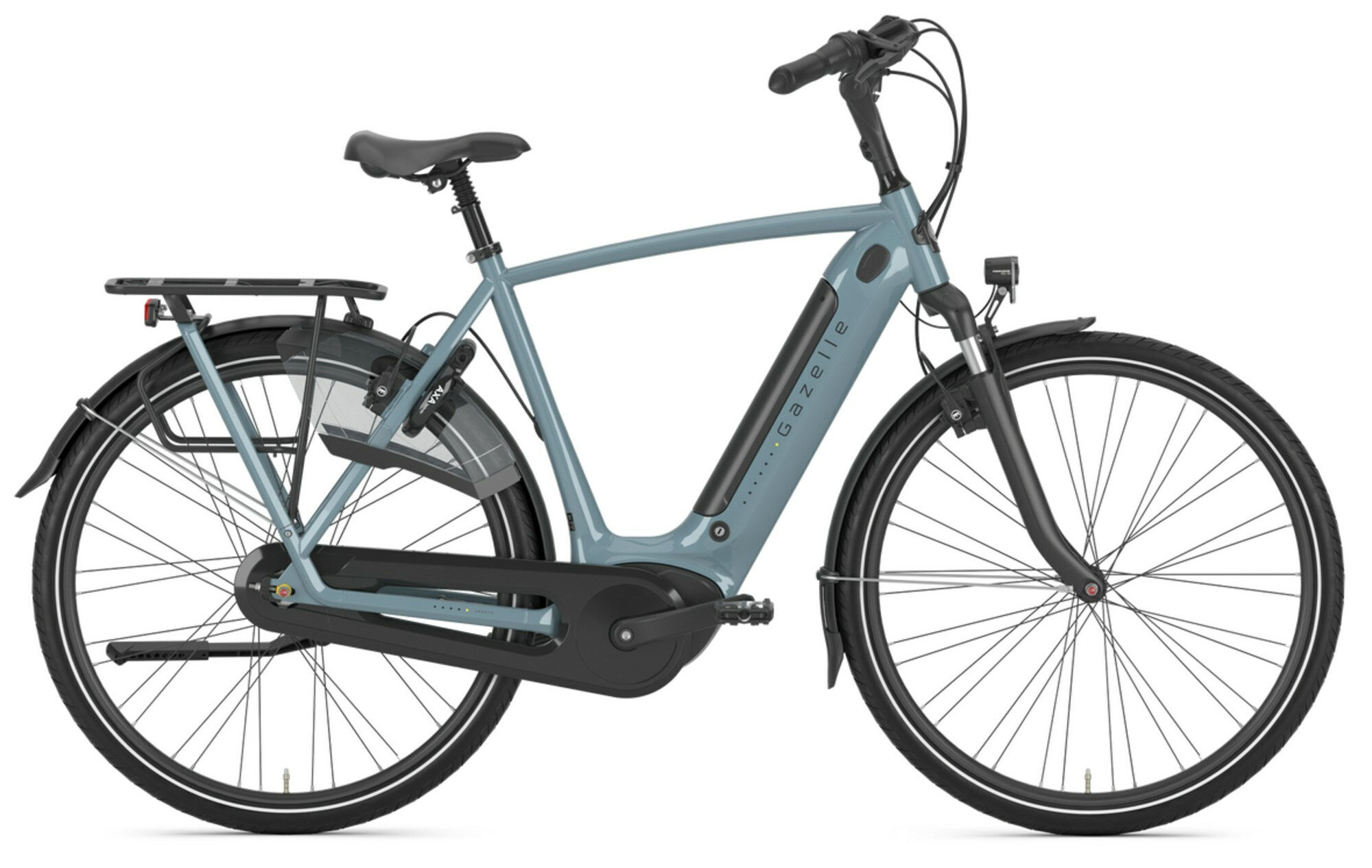 Gazelle Arroyo C7+ HMB Elite thunder grey gloss 28" 500 Wh Diamant 57 cm