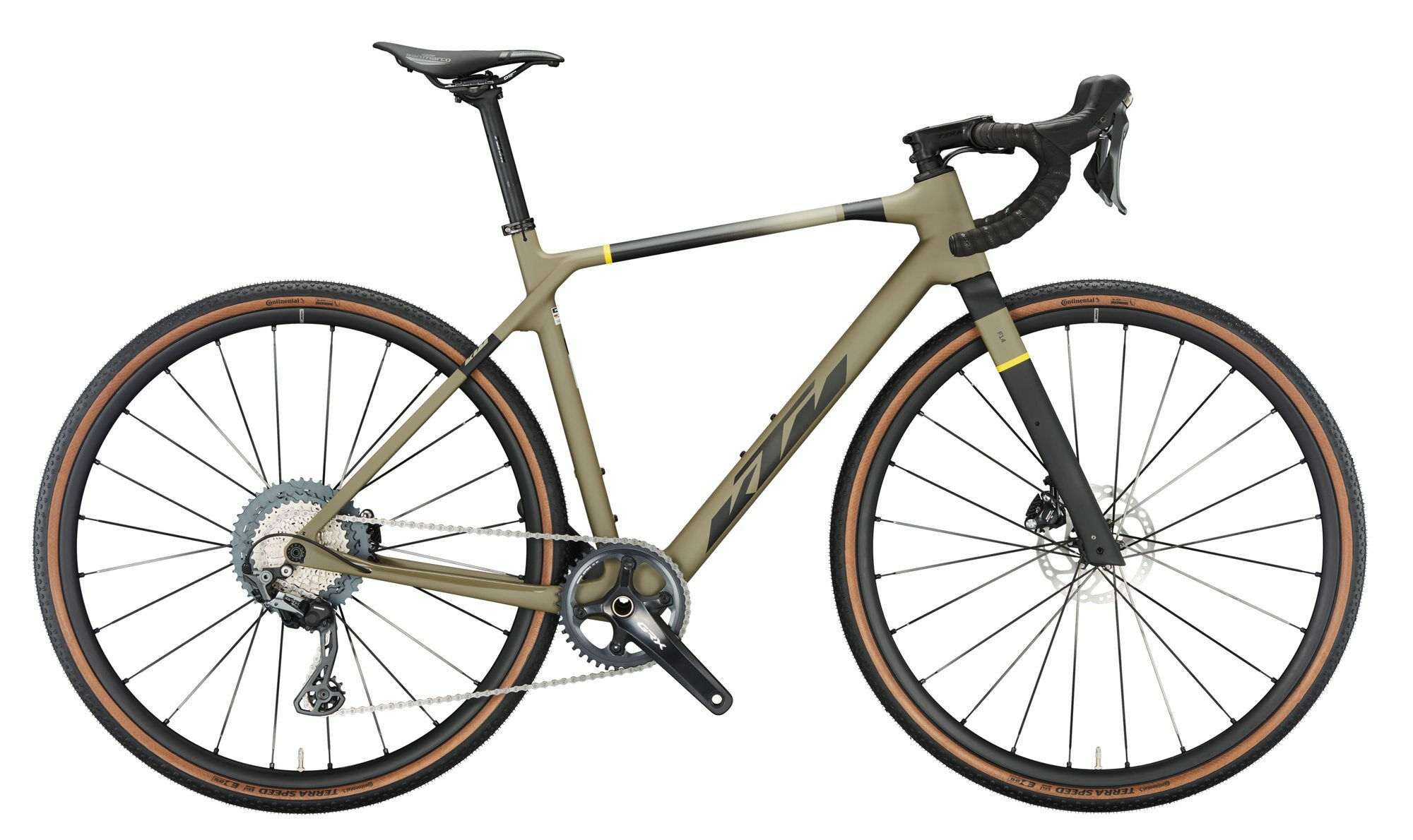KTM X-Strada Elite olive grey matt (black+yellow) 28" Diamant