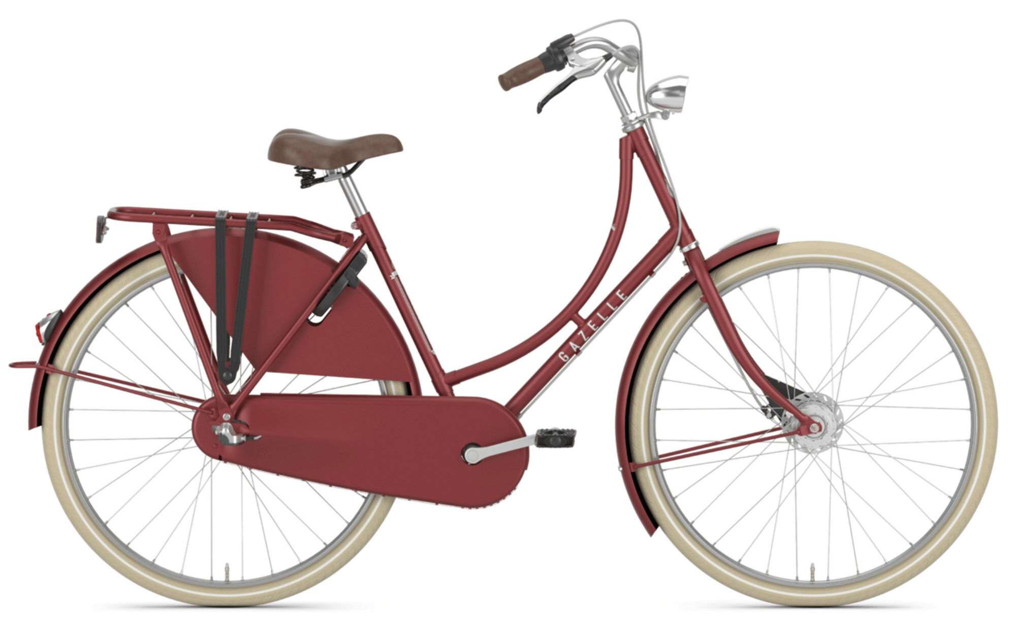 Gazelle Classic ruby red matte 28" Wave 57 cm