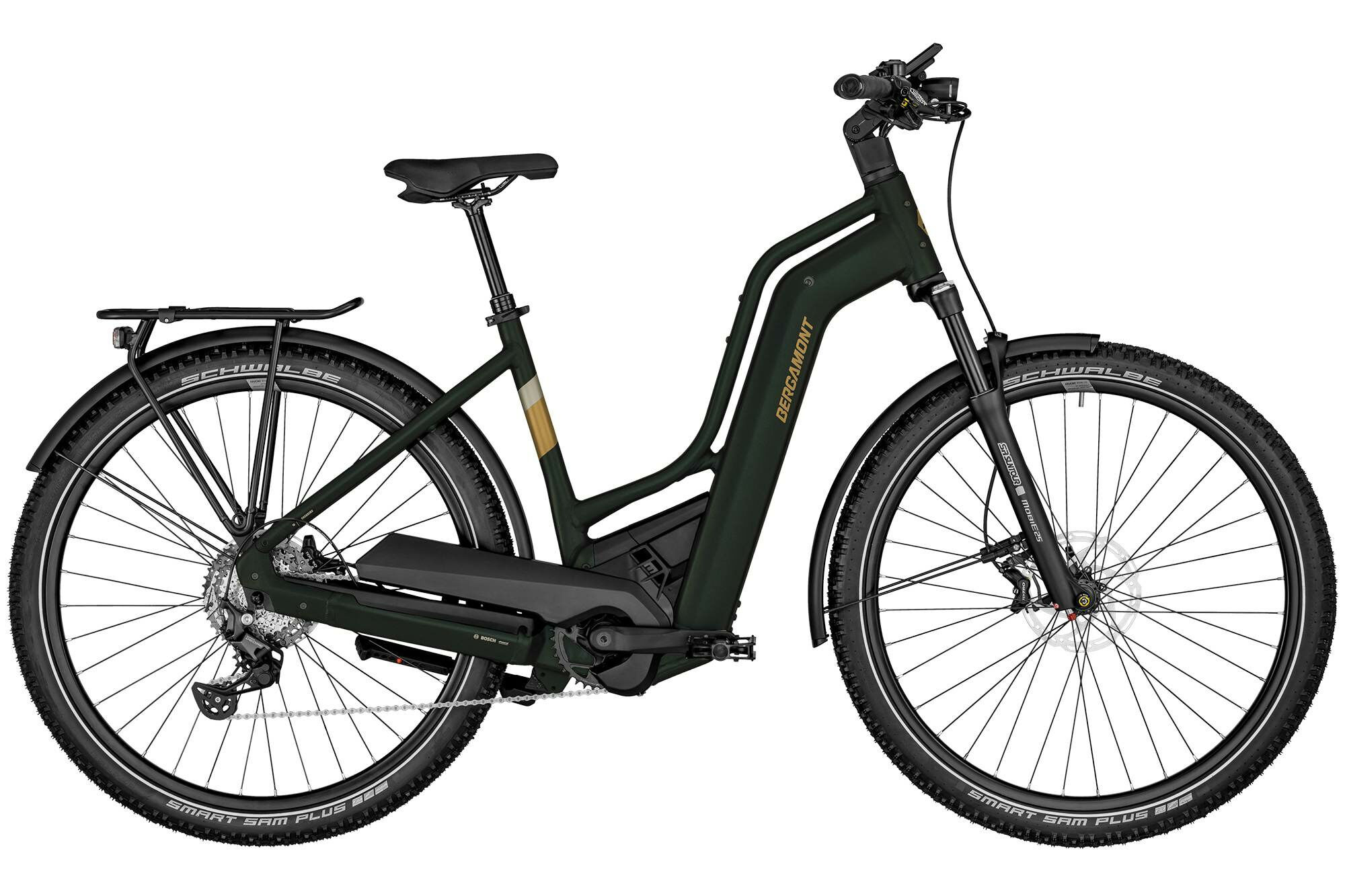 Bergamont E-Horizon SUV 6 Amsterdam matt gloomy green 28" 625 Wh Wave
