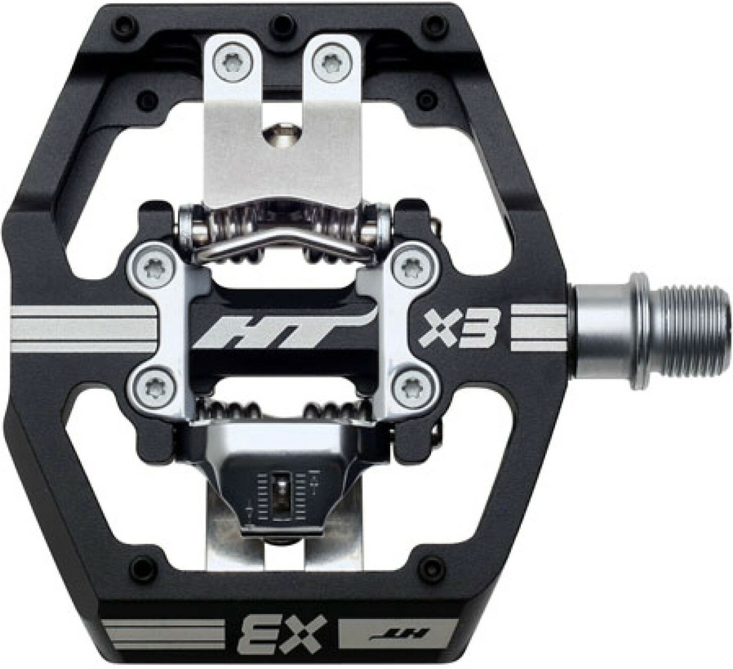 HT Components Pedale HT-X3 CNC Cromoly Schwarz