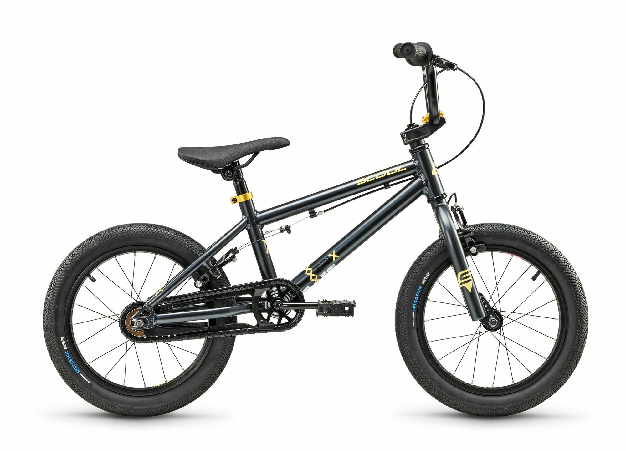 S'COOL XtriX mini BMX Dark Grey/Beige 16" Diamant 16"