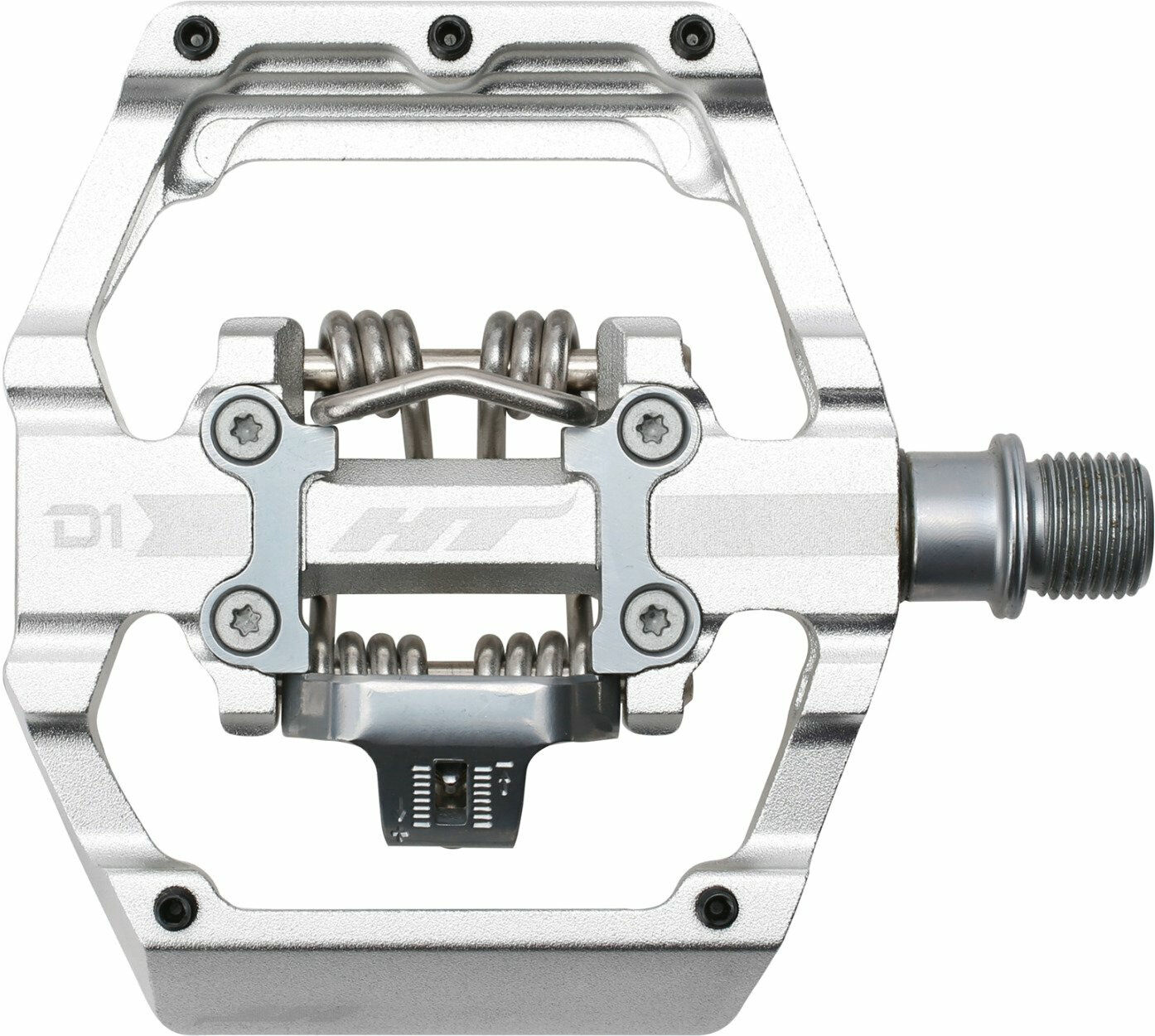 HT Components D1 (Duo) Pedale Silber