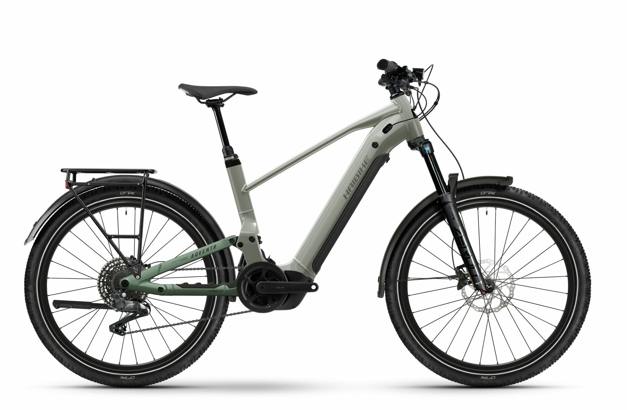 HAIBIKE ADVENTR 4 grey/bamboo green matt/glänzend 275" 600 Wh Diamant
