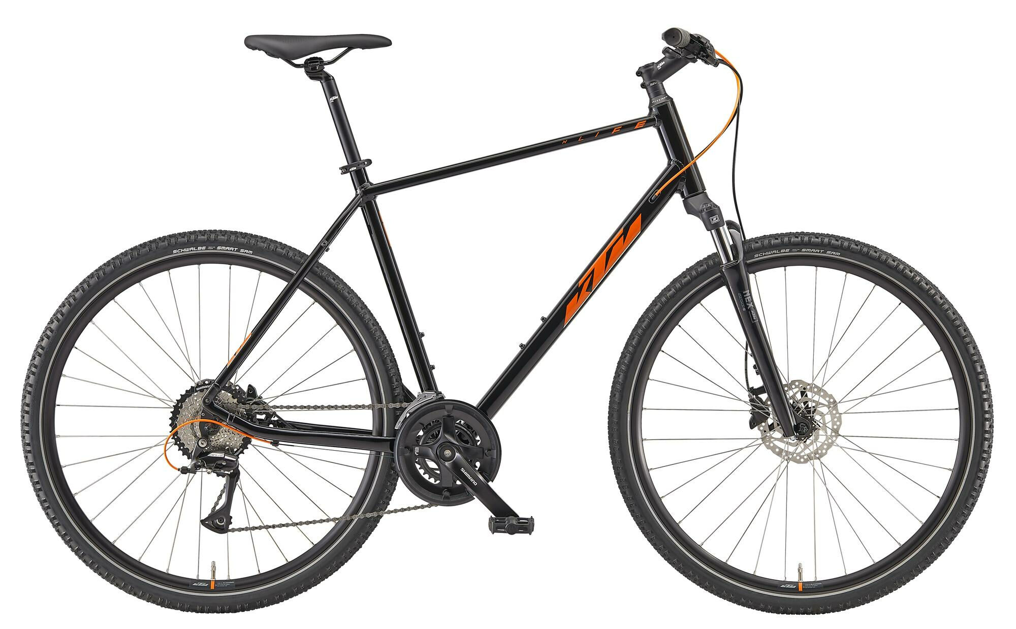 KTM X-LIFE TRACK DIAMANT - 28" - black (orange+silver) 46 cm