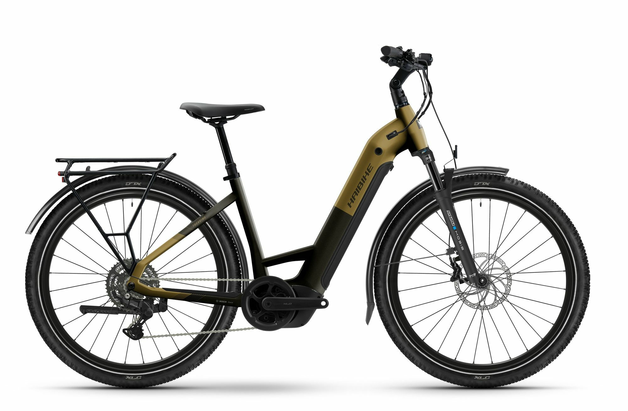 HAIBIKE TREKKING 7.5 LOW - 275" 800 Wh - sparkling black/gold matt