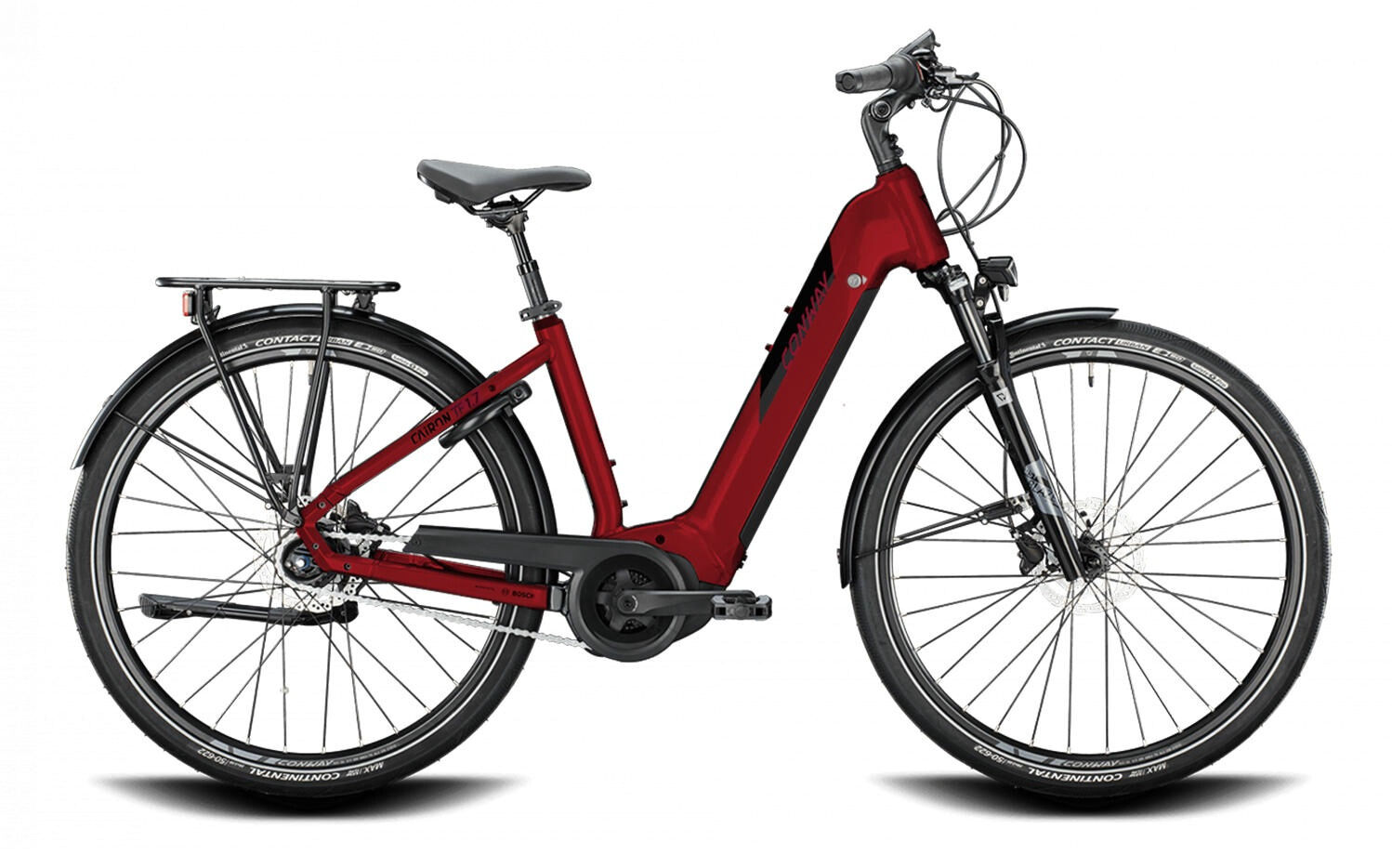 Conway CAIRON TF 2.7 625 red metallic / black metallic 28" 625 Wh Wave 46 cm