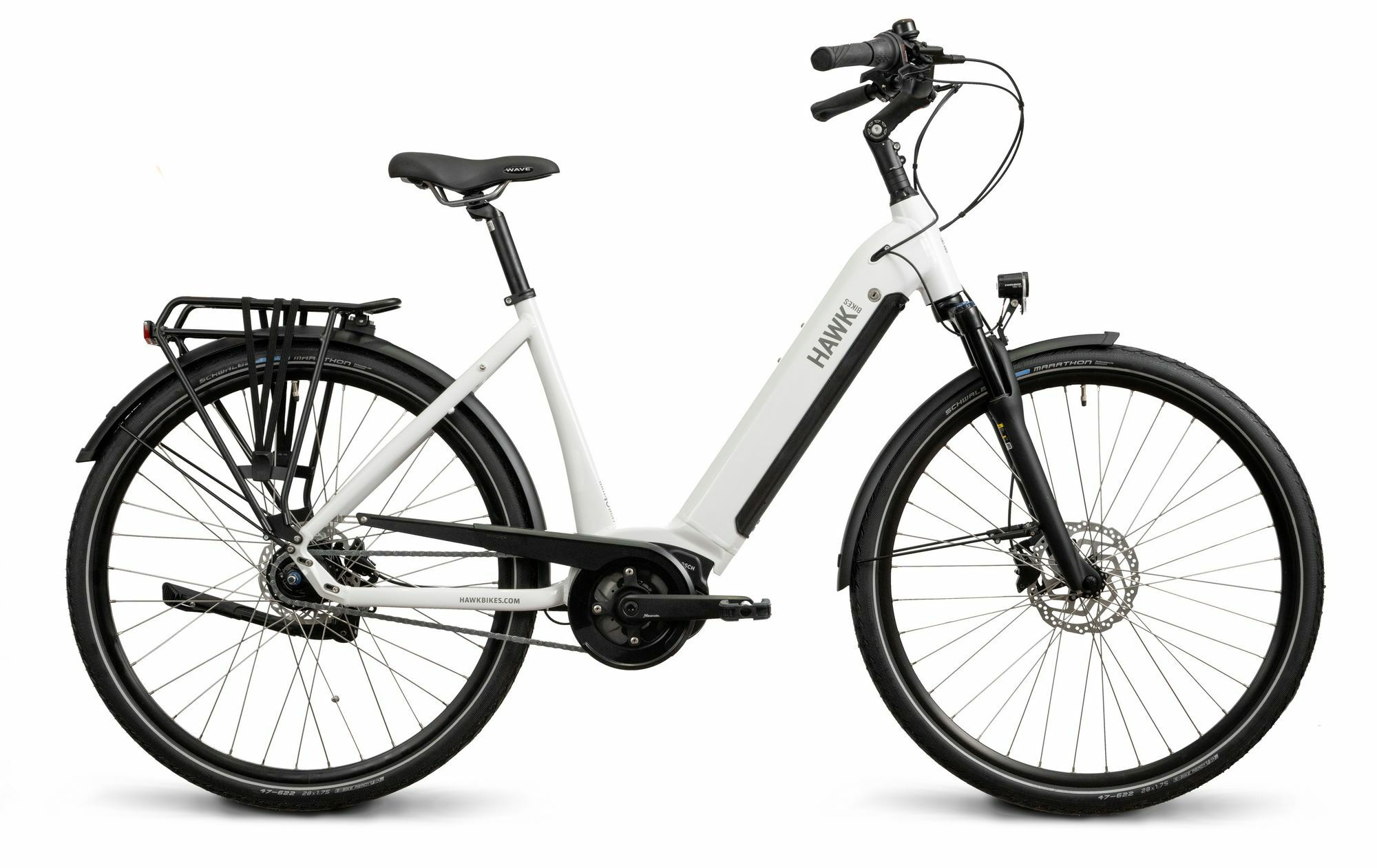 Hawk E-City Wave 400 Weiß 2023 28" 400 Wh Wave
