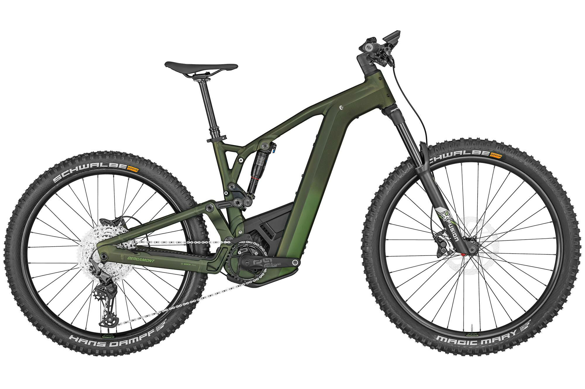 Bergamont E-TRAILSTER 150 EXPERT - 29"/27,5" 625 Wh - matt khaki green
