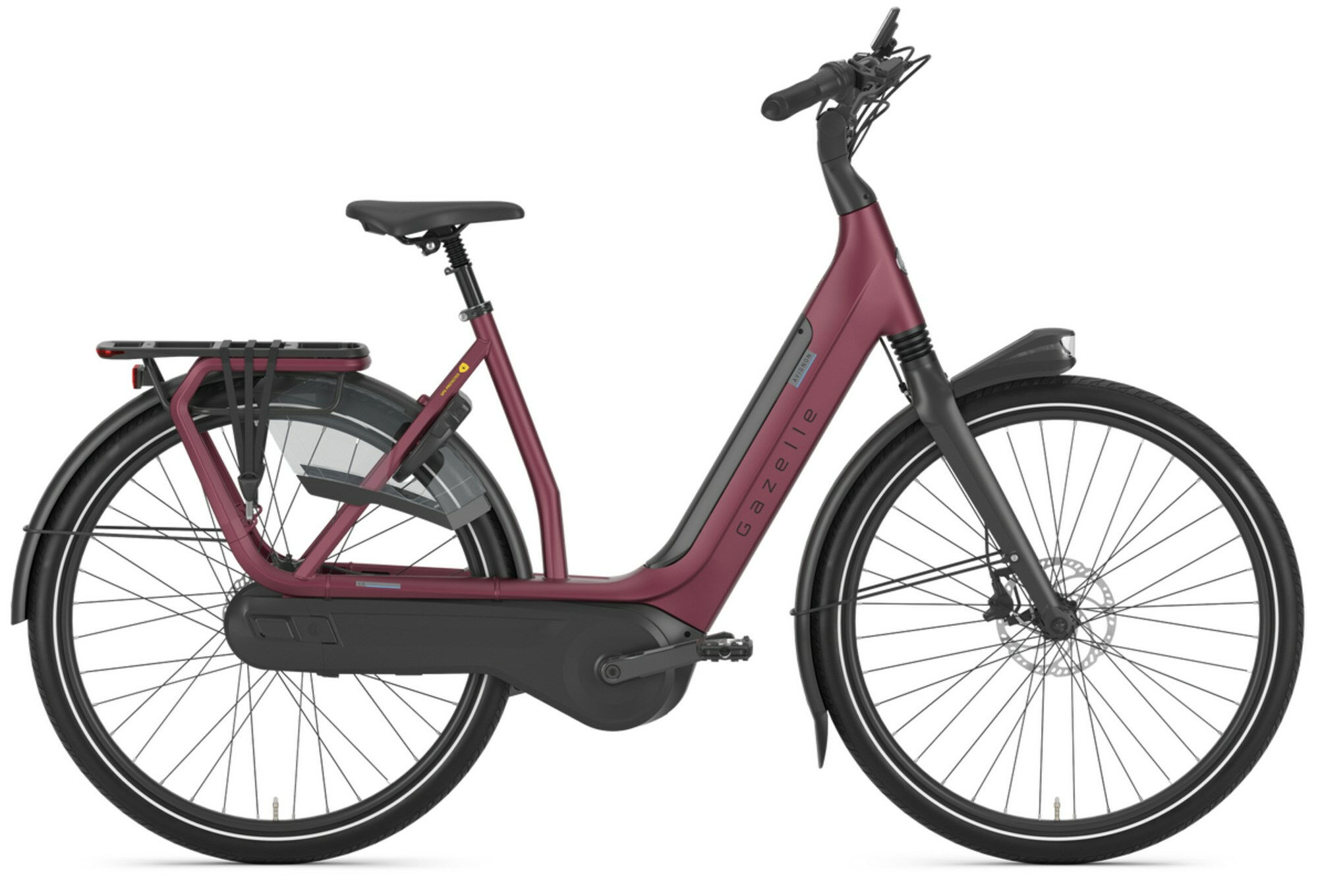 Gazelle Avignon C8 HMB coral red matte 28" 500 Wh Wave 57 cm