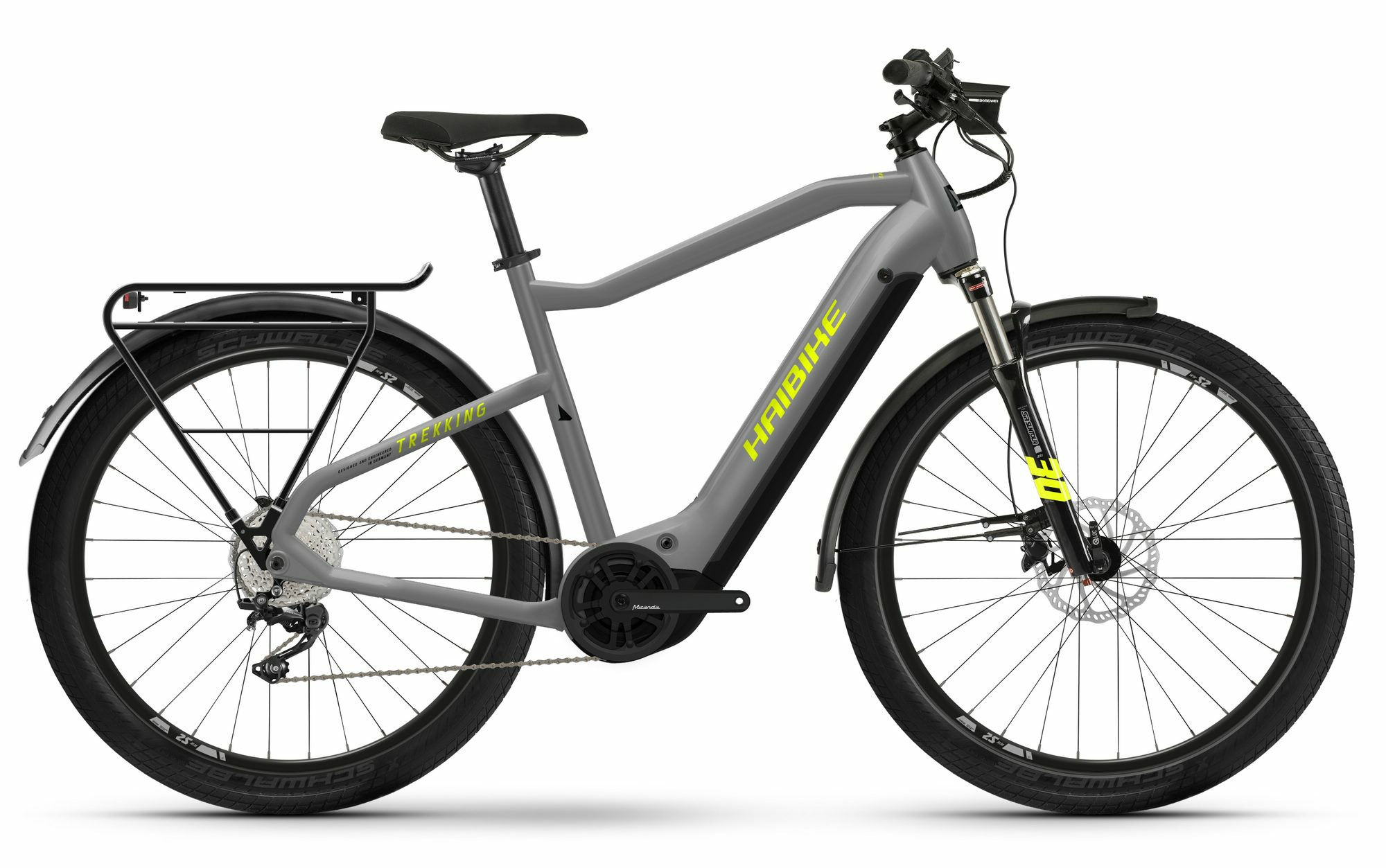 Haibike TREKKING 6 gloss grey neon yellow 27;5" 630 Wh Diamant 52 cm