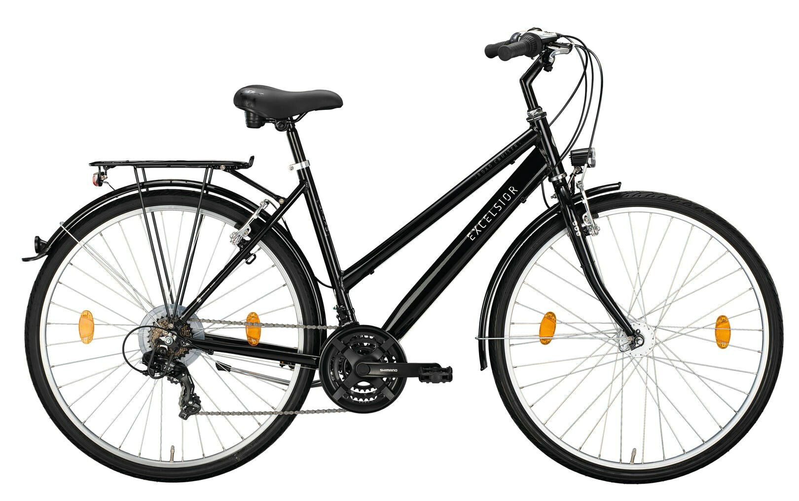 Excelsior Road Cruiser 21 Alu ND black 28" Trapez