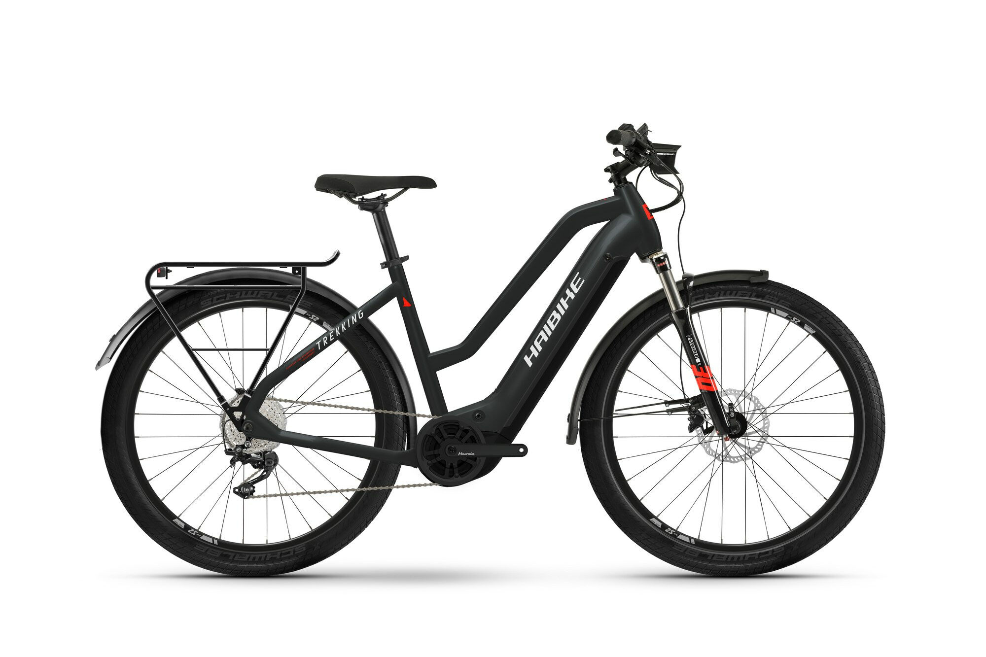 Haibike  Trekking 6  matte black/red reflex  2022 27,5" 630 Wh Trapez