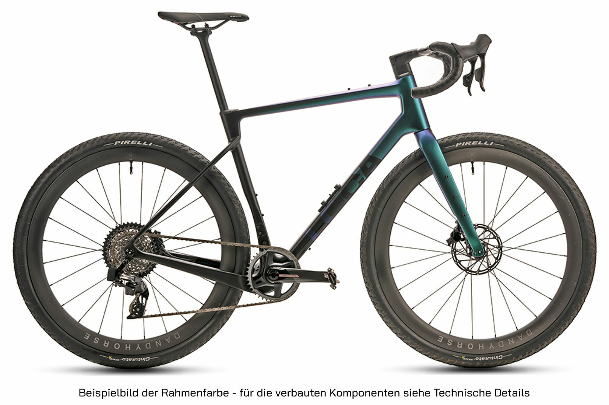 Loca Bikes Gravel Carbon Shimano GRX RX820 2x12 Matte Black Chameleon 28" Diamant