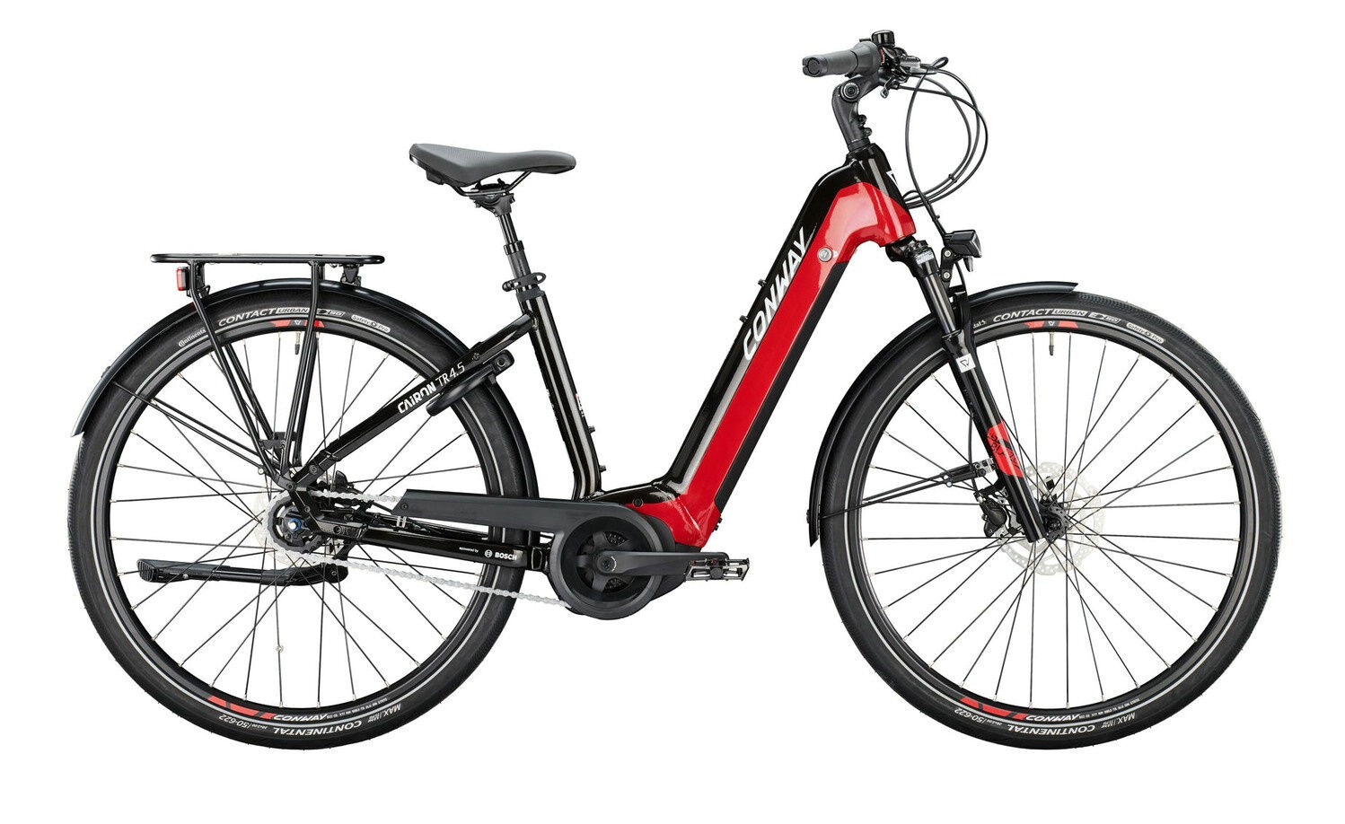 Conway CAIRON TR 4.5 red metallic / black metallic 28" 625 Wh Wave 54 cm