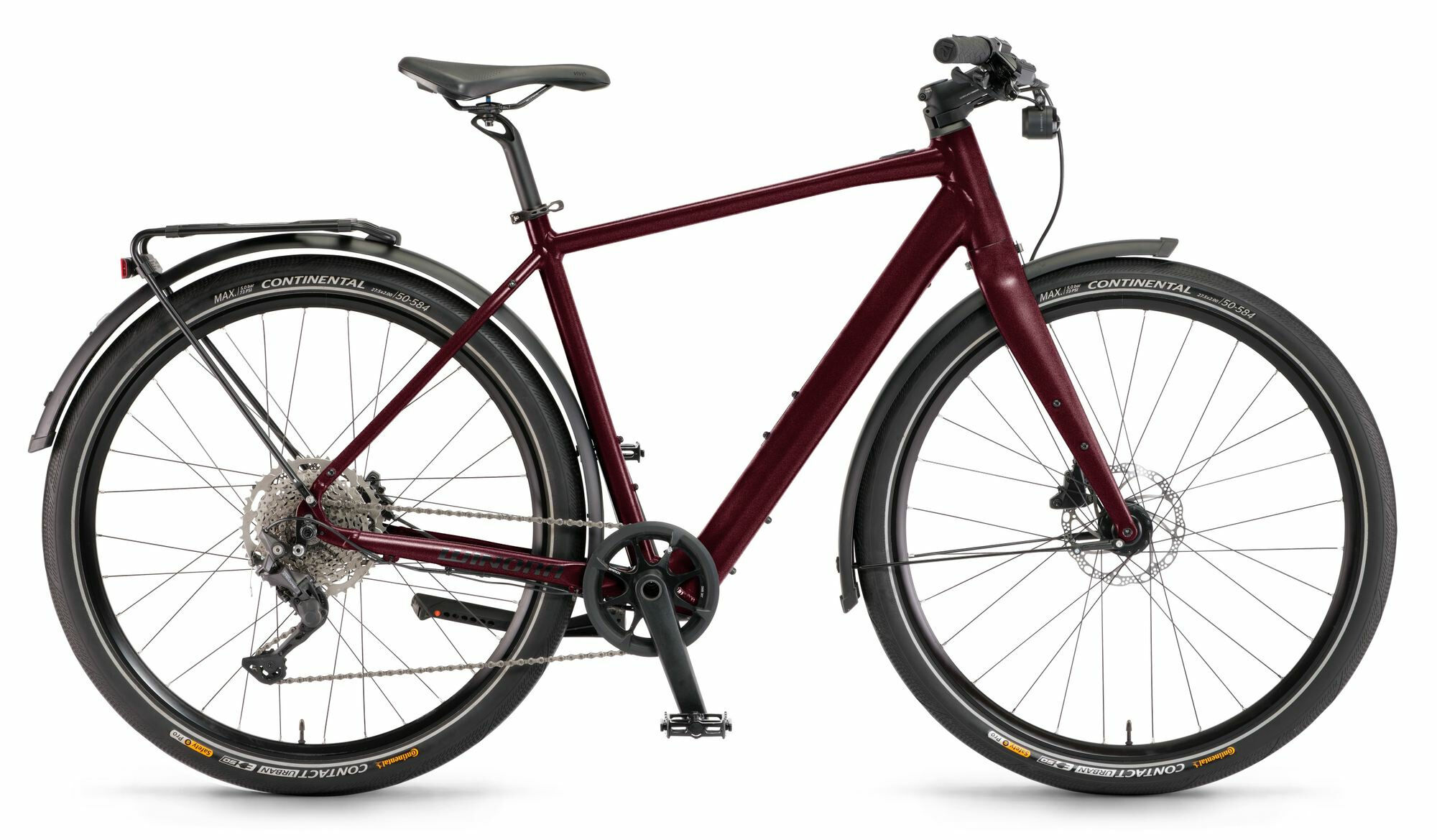 Winora E-Flitzer Darkcherry matt 27,5" 250 Wh Diamant