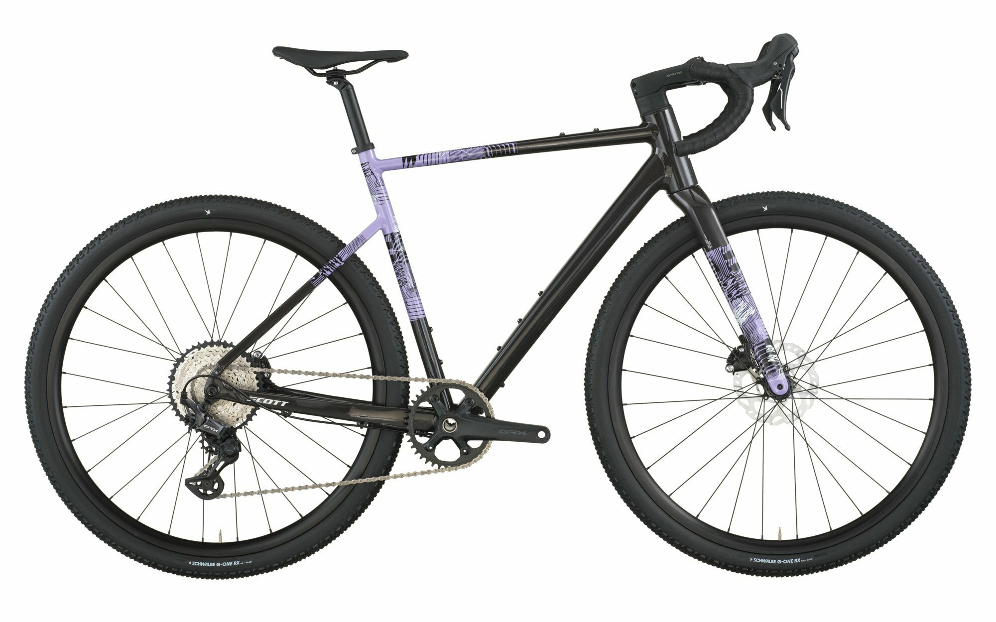 Scott SPEEDSTER GRAVEL 10 carbon black/tulip purple 28" Diamant S