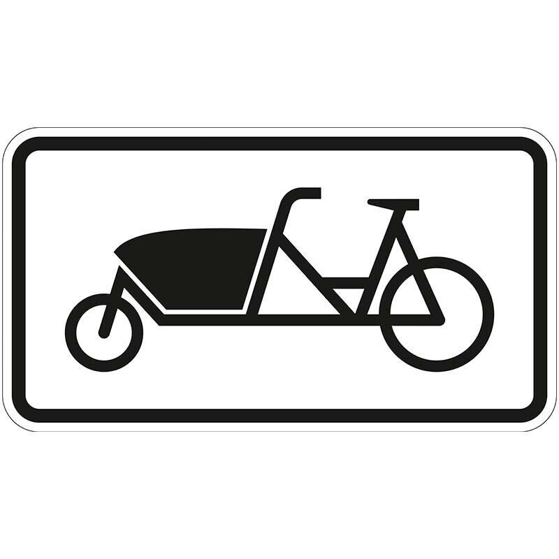 Zusatzzeichen 1010-69 – Lastenfahrrad frei