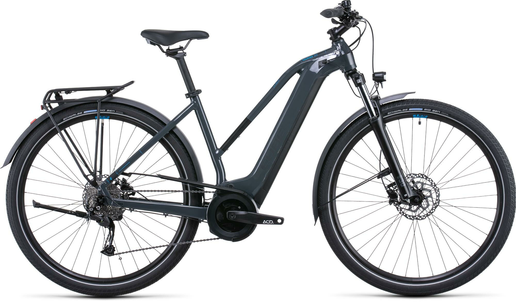 Cube Touring Hybrid ONE grey´n´blue 2022 28" 625 Wh Trapez