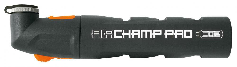 ​SKS Airchamp Pro CO2-Luftpumpe  leichte Einhandbedienung, für alle Ventilarten geeignet, inklusive 16g CO2-Kartusche und Cliphalterung
