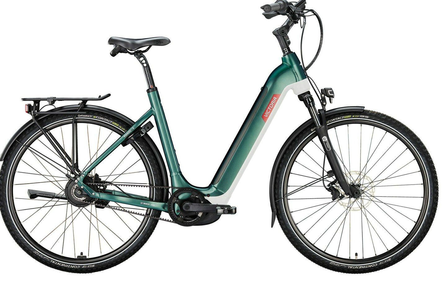 Victoria Manoc 5 Green Matt - 750 Wh - 28 Zoll - Wave