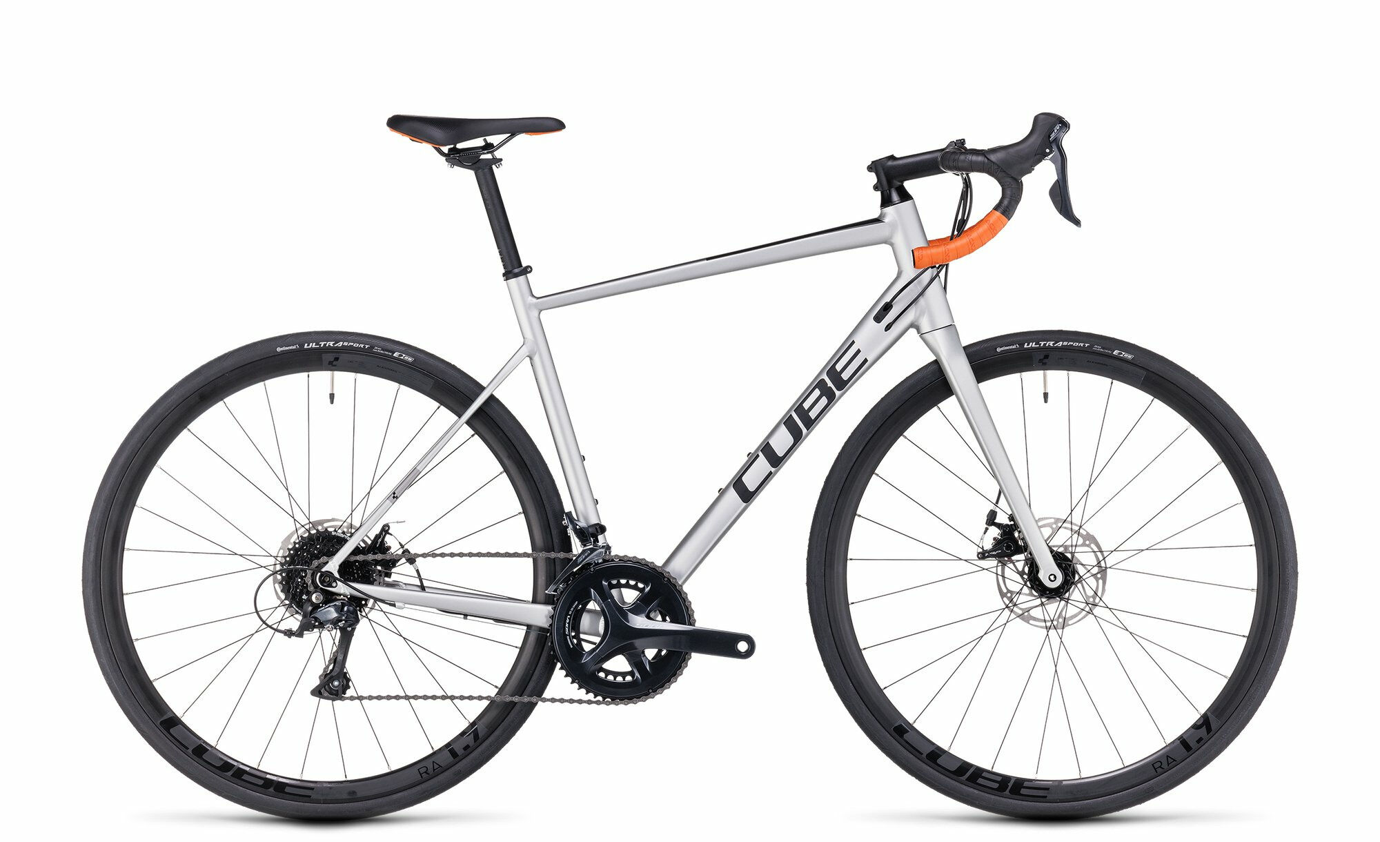Cube Attain Pro silver´n´orange 2023 28" Diamant