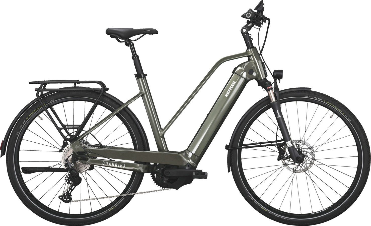 Kettler QUADRIGA COMP CX11 LG classic green shiny 28" 750 Wh Trapez