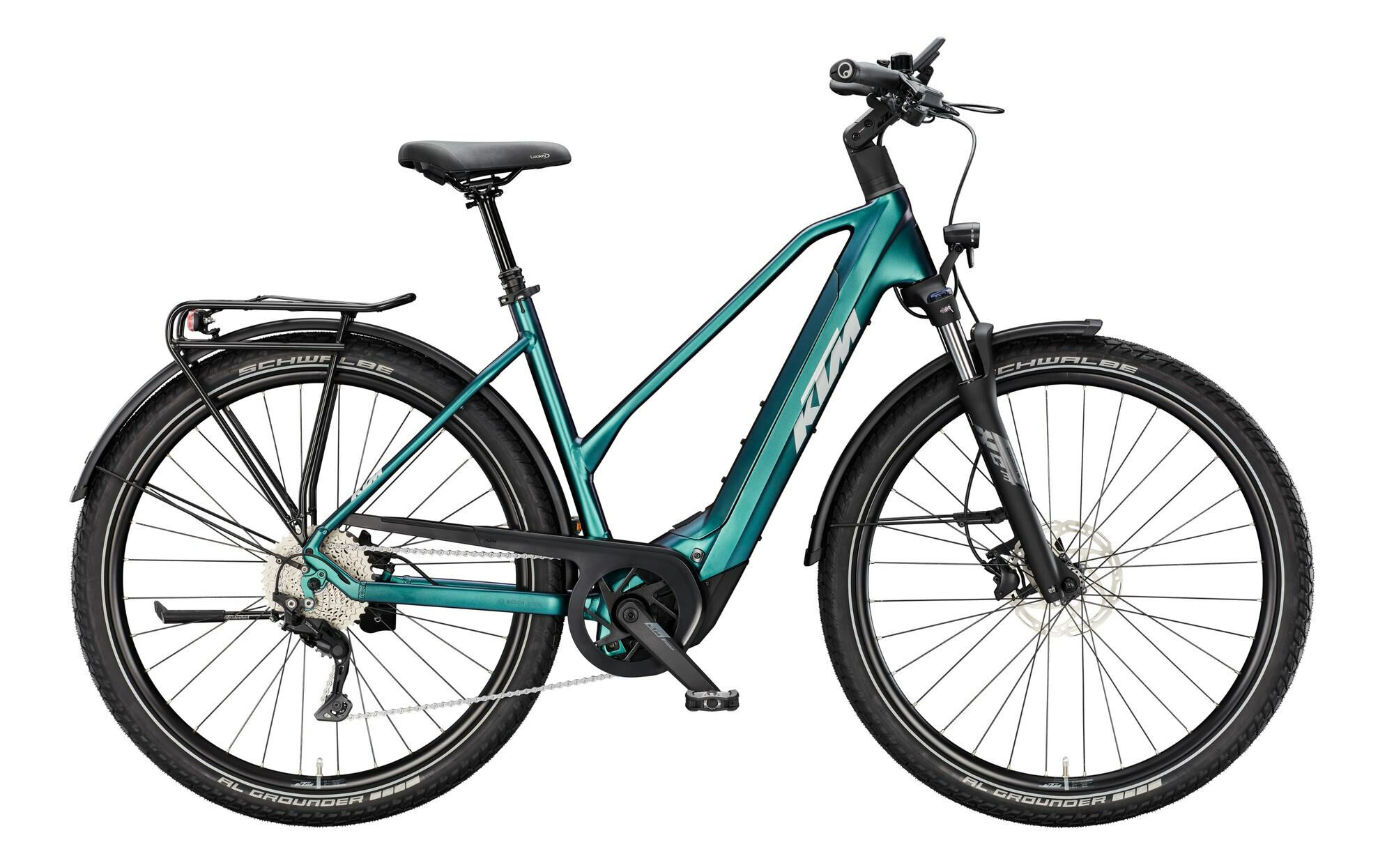 KTM MACINA GRAN 820 TRAPEZ - 29" 800 Wh - green purple flip matt (silver+black) 51 cm