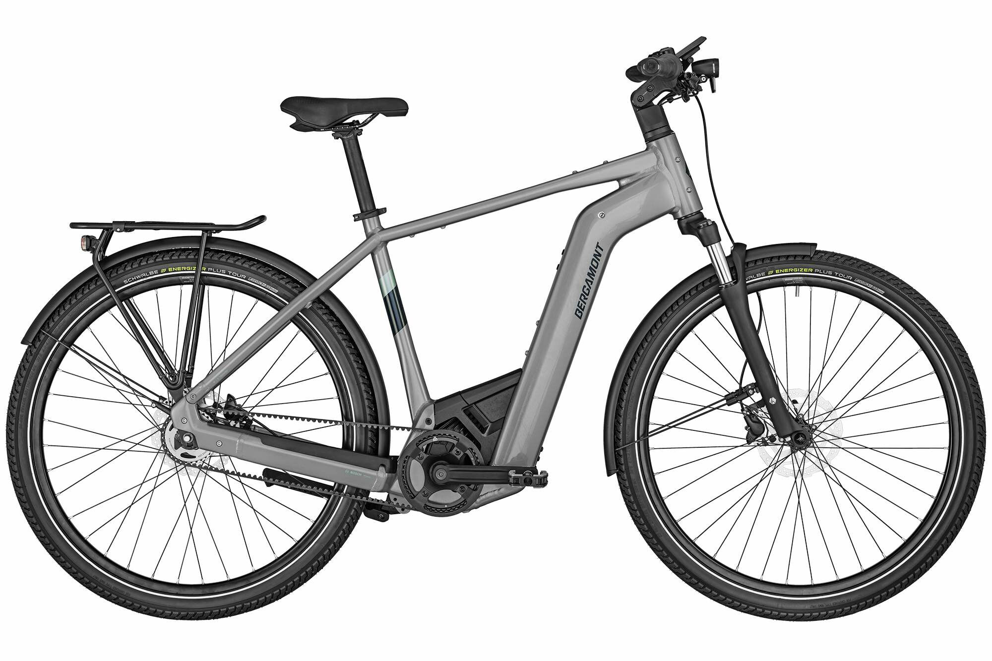 Bergamont E-HORIZON ELITE 7 BELT GENT - 28" 750 Wh - shiny mortar grey 52 cm