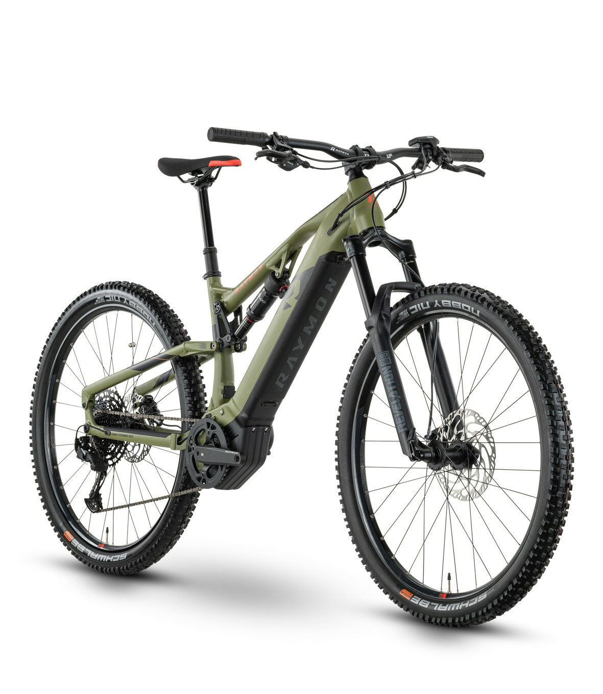 Raymon FullRay 150E 9.0 armor/black/bright red matt 29" 630 Wh Diamant