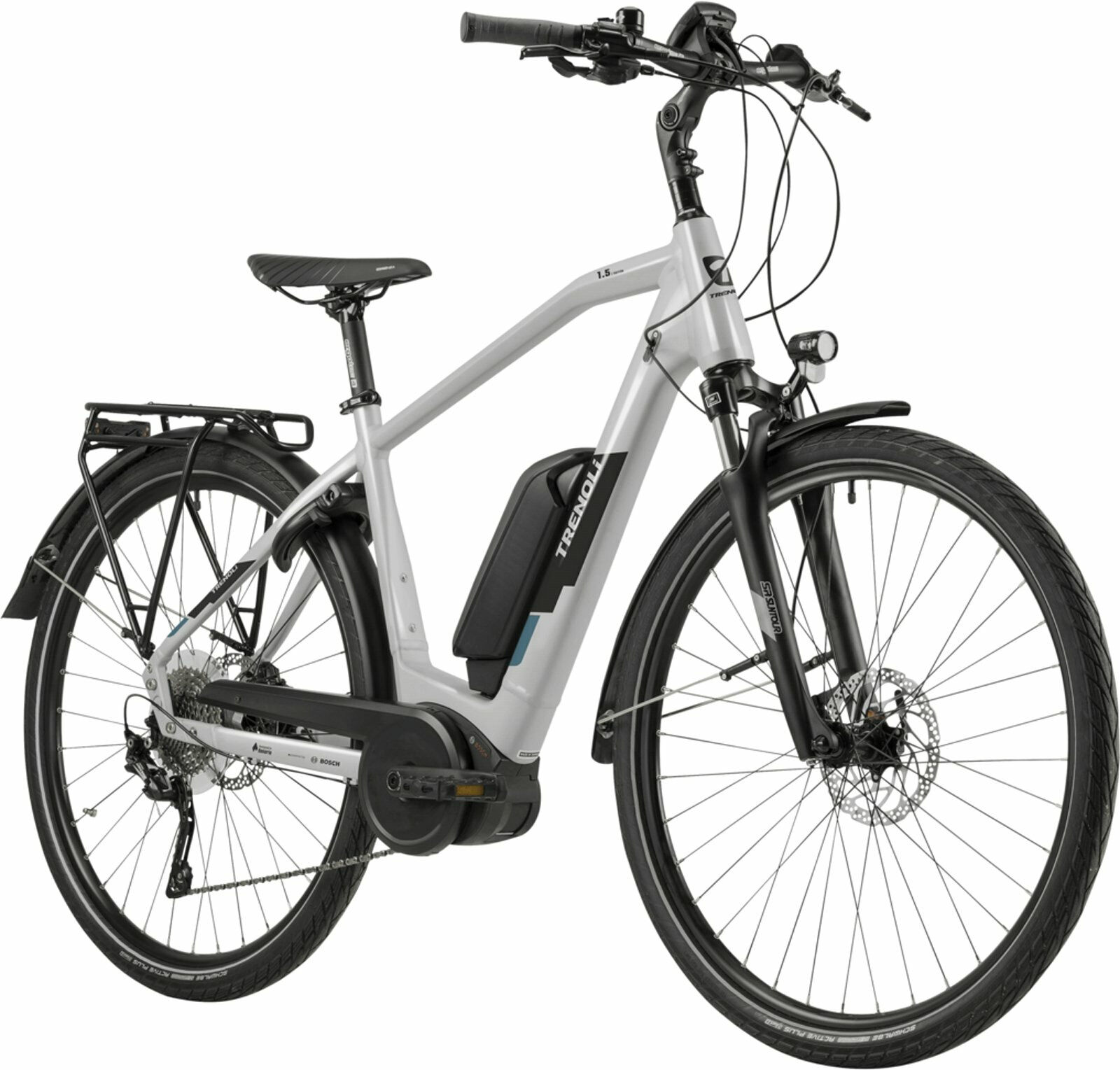 Trenoli BRENTA sportivo M silver-glänzend 2024 28" 500 Wh Diamant