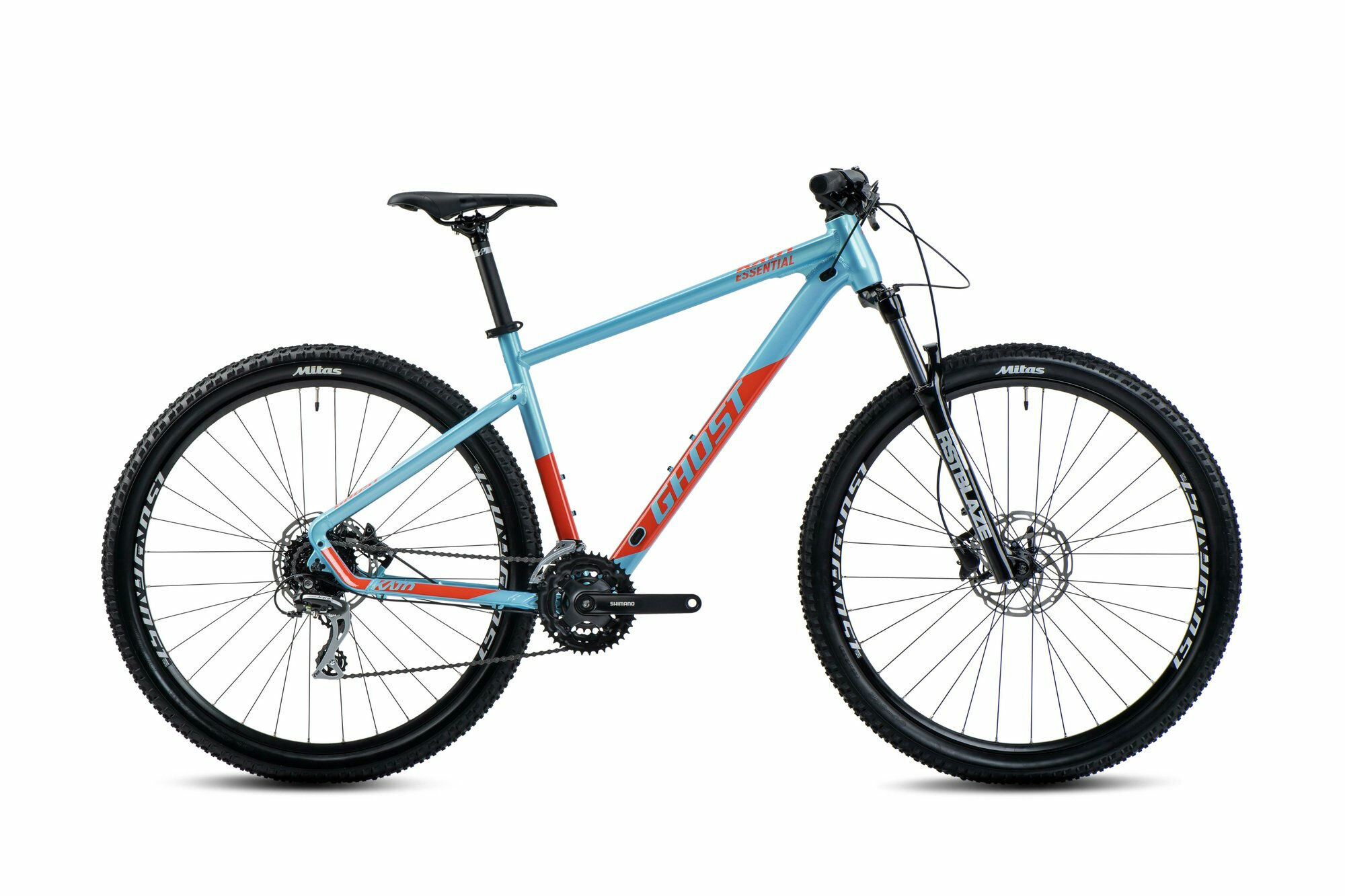 Ghost  Kato Essential  baby blue pearl/dark orange - glossy  2022 29" Diamant