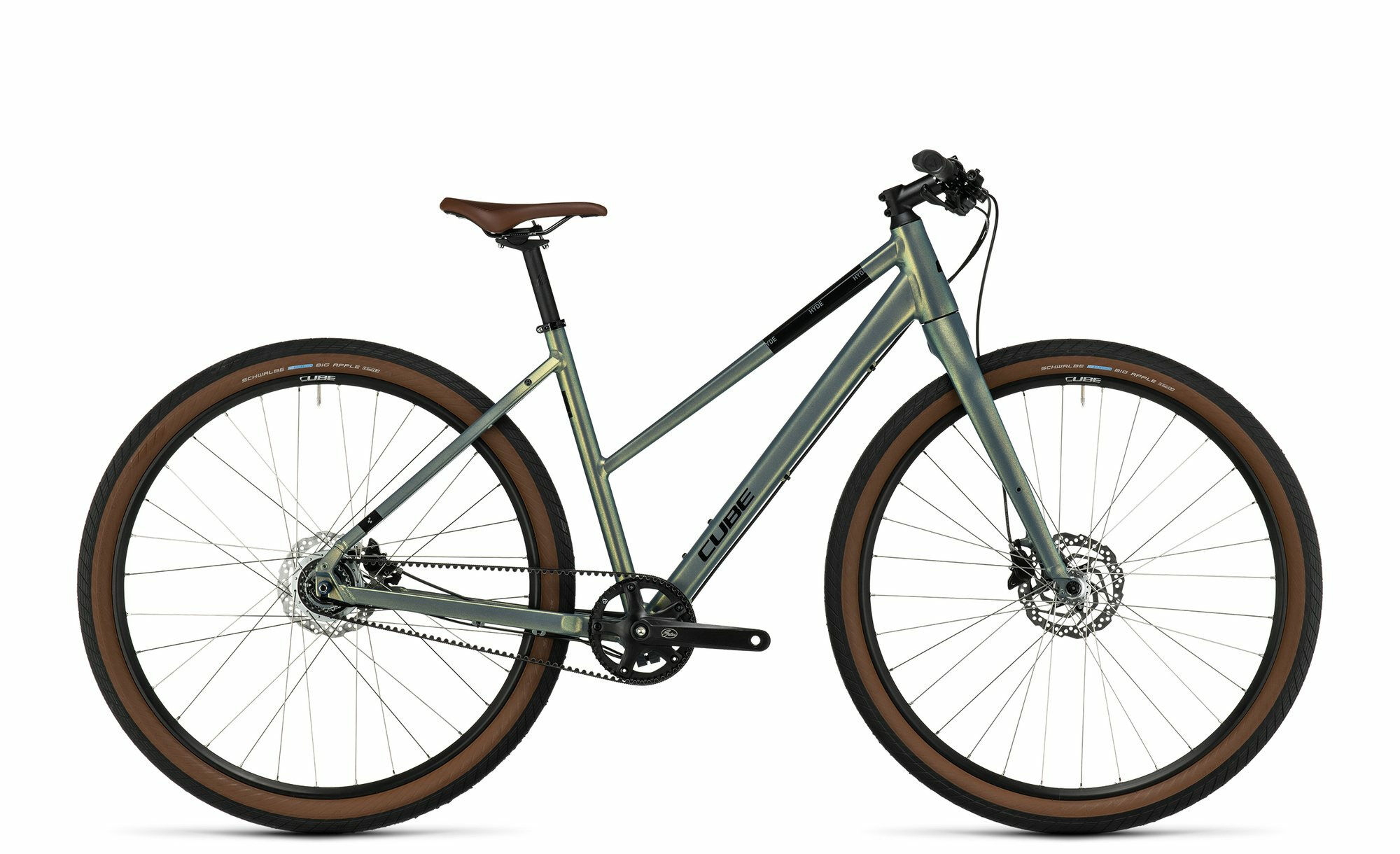 Cube Hyde Pro metalgreen´n´black 2023 28" Trapez