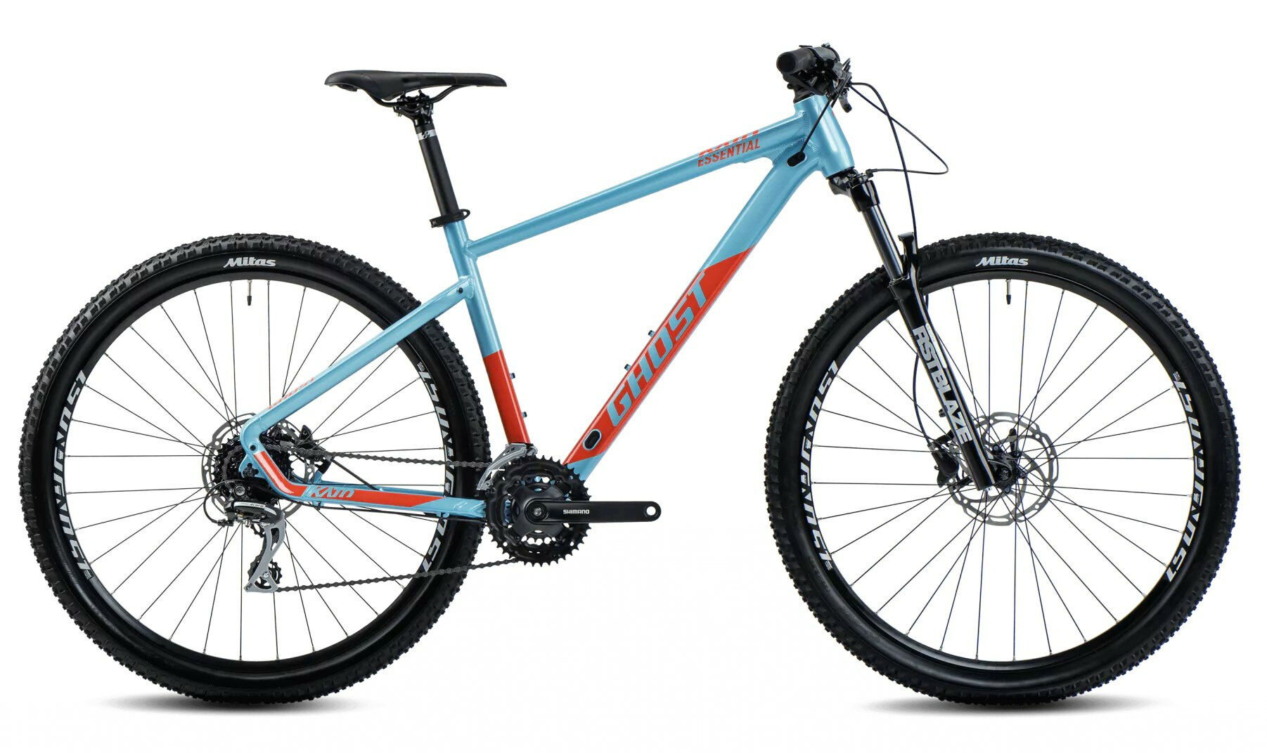 Ghost Kato Essential 29 AL pearl baby blue/dark orange - glossy 2024 29" Diamant