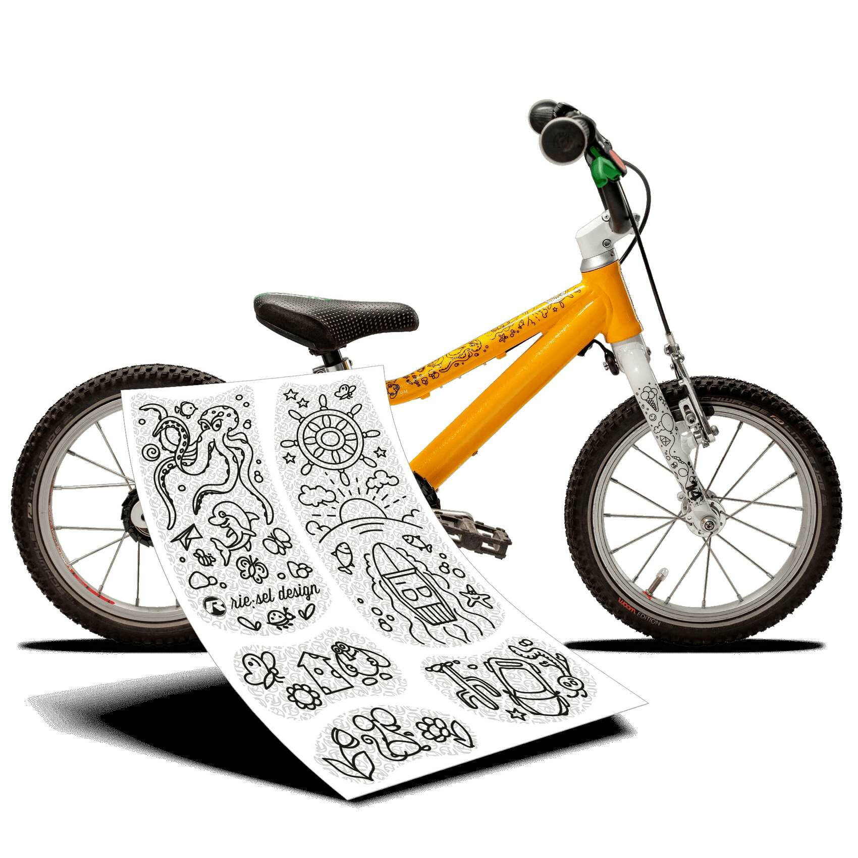 Rie:sel design Kids:Tape Kiddo Doodle Black