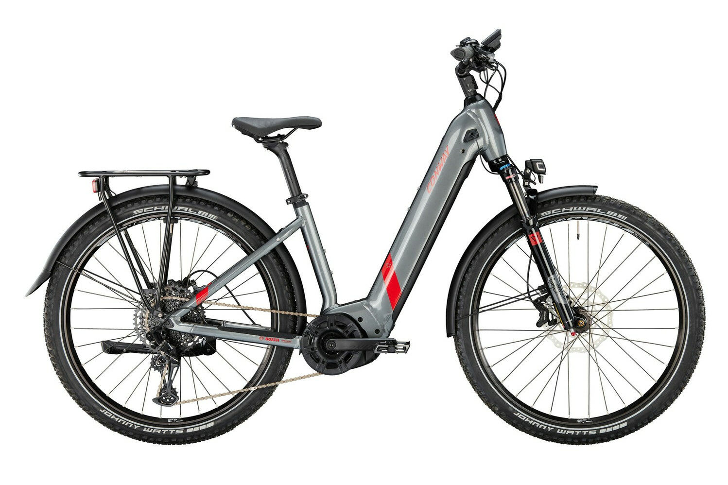 Conway Cairon SUV 5.0 shadowgrey metallic / red metallic  2023 27,5" 750 Wh Wave