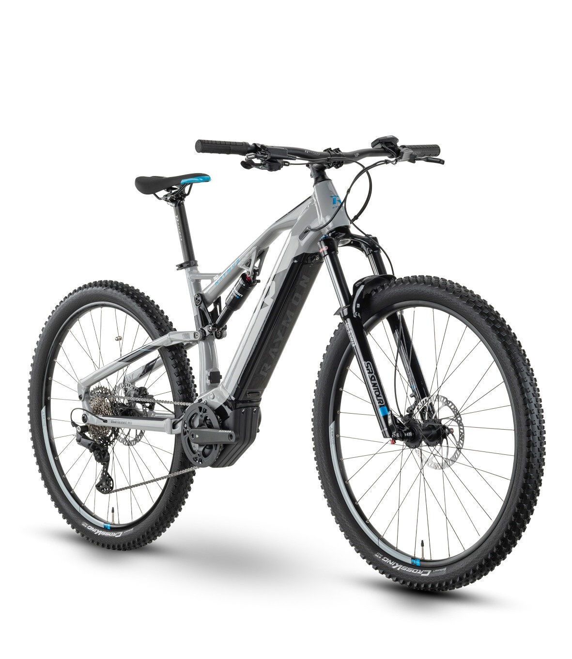 Raymon  FullRay 130E 5.0  grey / black / blue  2022 29" 500 Wh Diamant