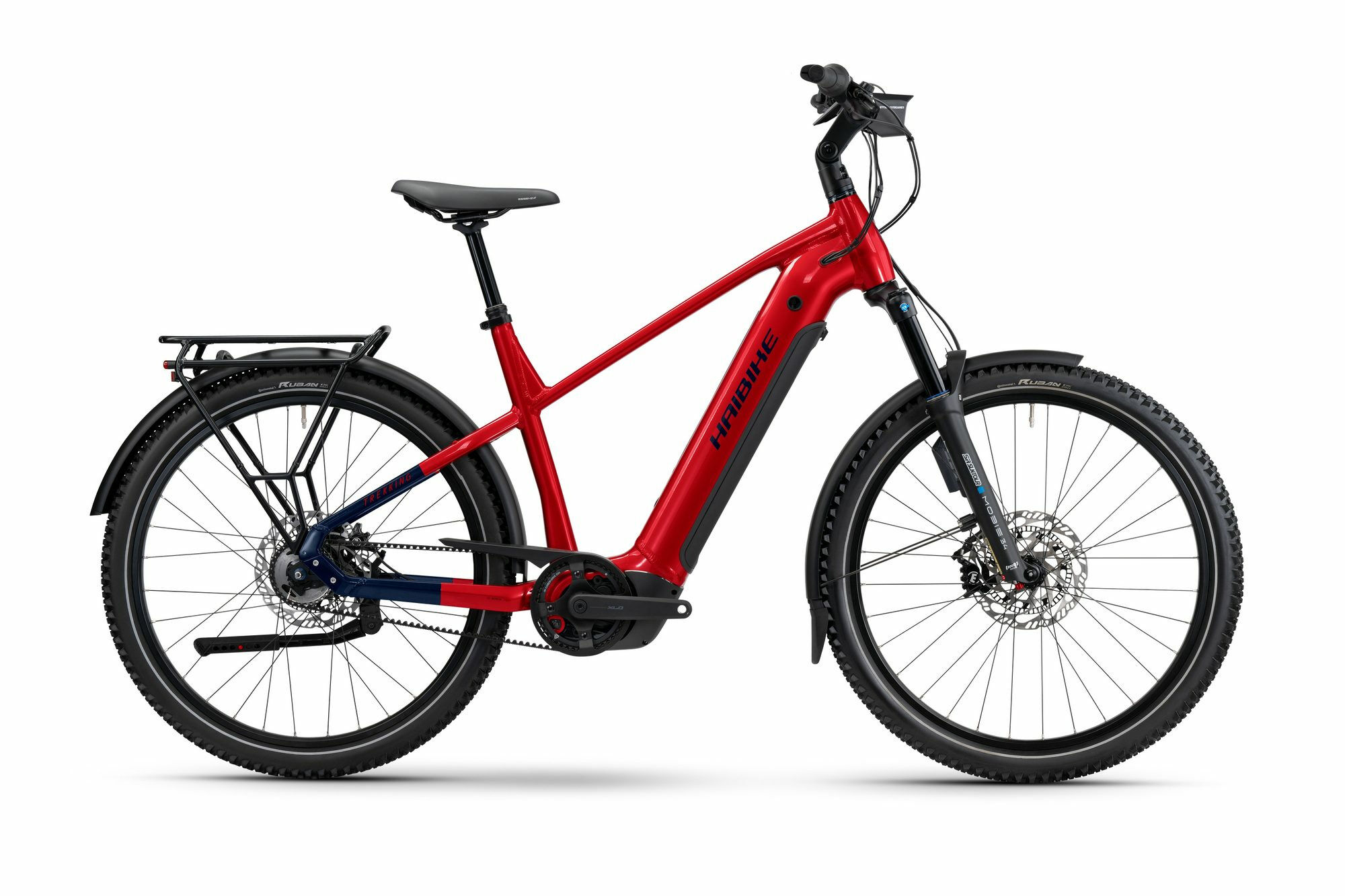 Haibike TREKKING 9 ABS dynamite red/blue glänzend 27;5" 800 Wh Diamant XL