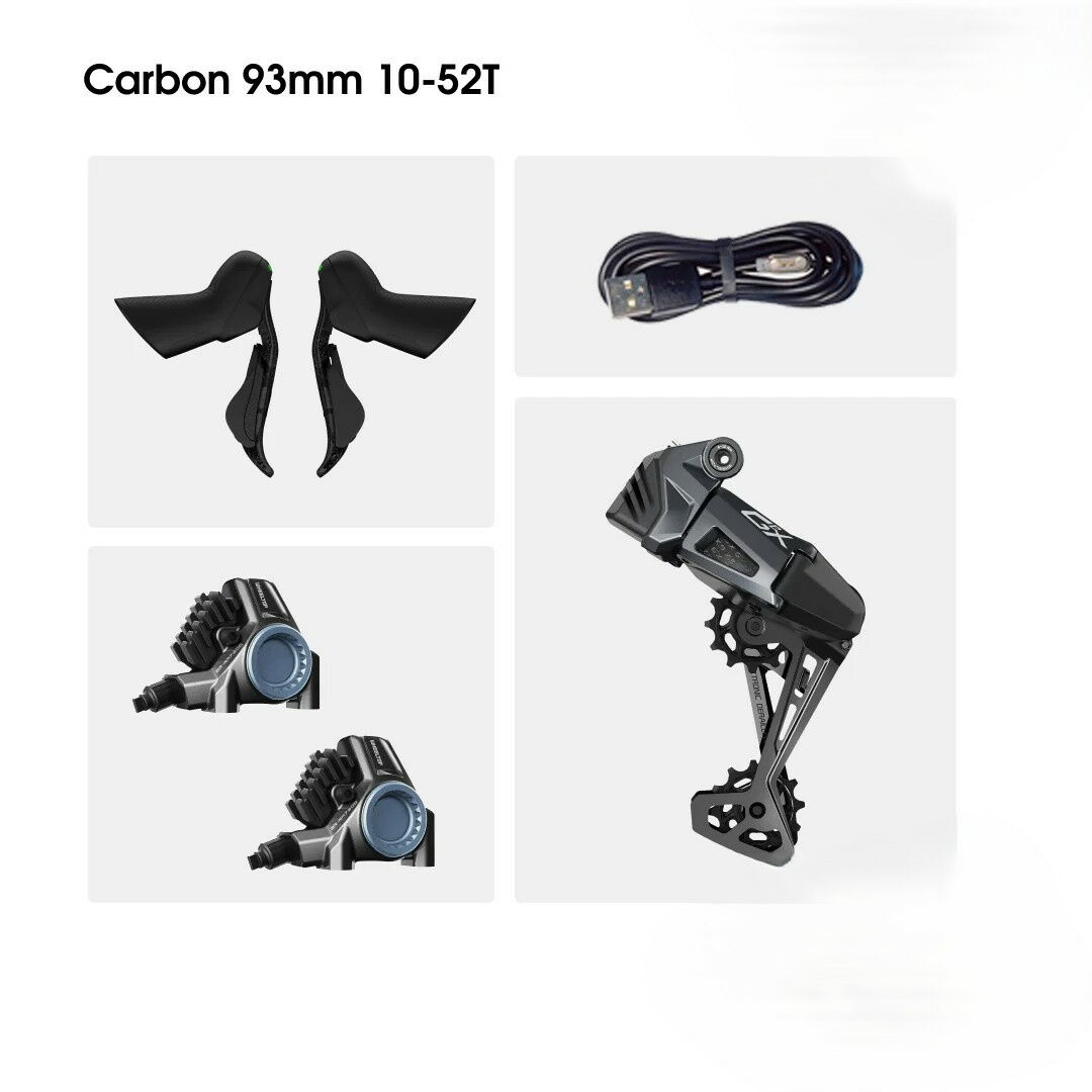 Wheeltop EDS GeX Long Cage Carbon Shifters Upgrade Kit