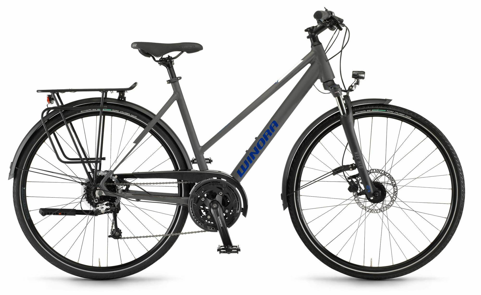 Winora Domingo 27 Microchip Grey matt 28" Trapez