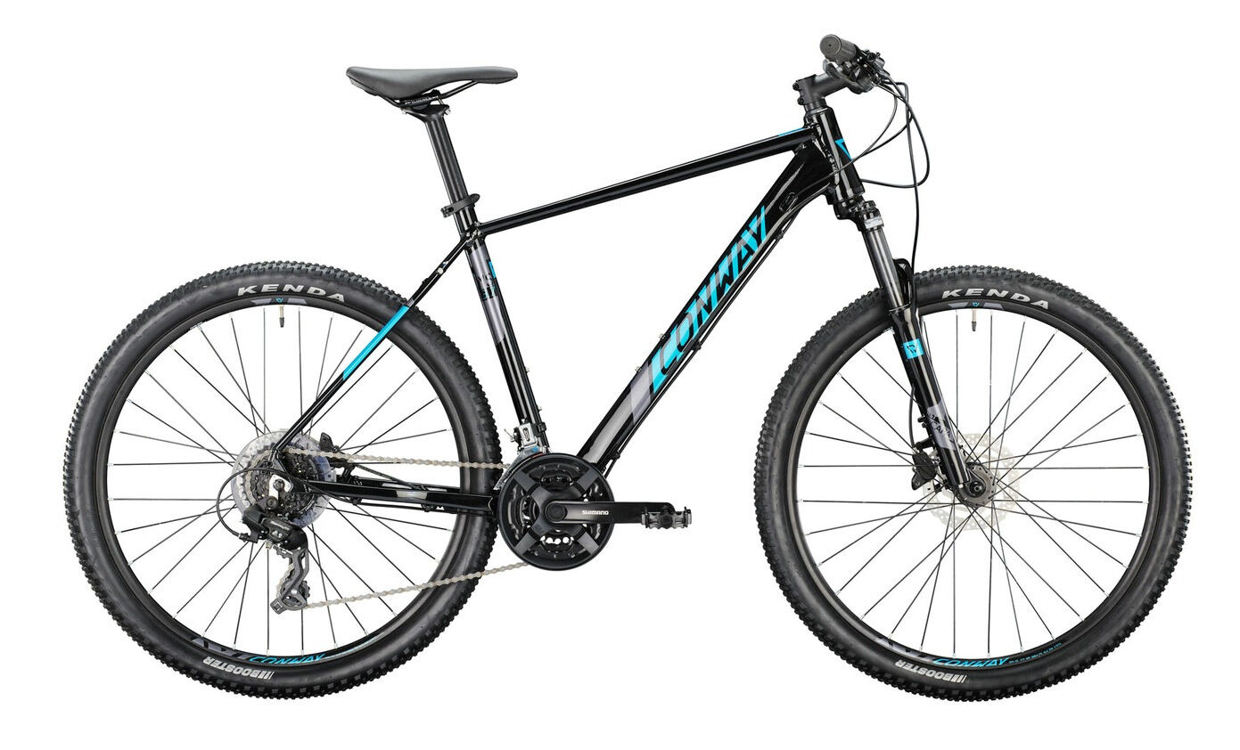 Conway MS 3.7 black metallic / turquoise metallic 27;5" Diamant 46 cm