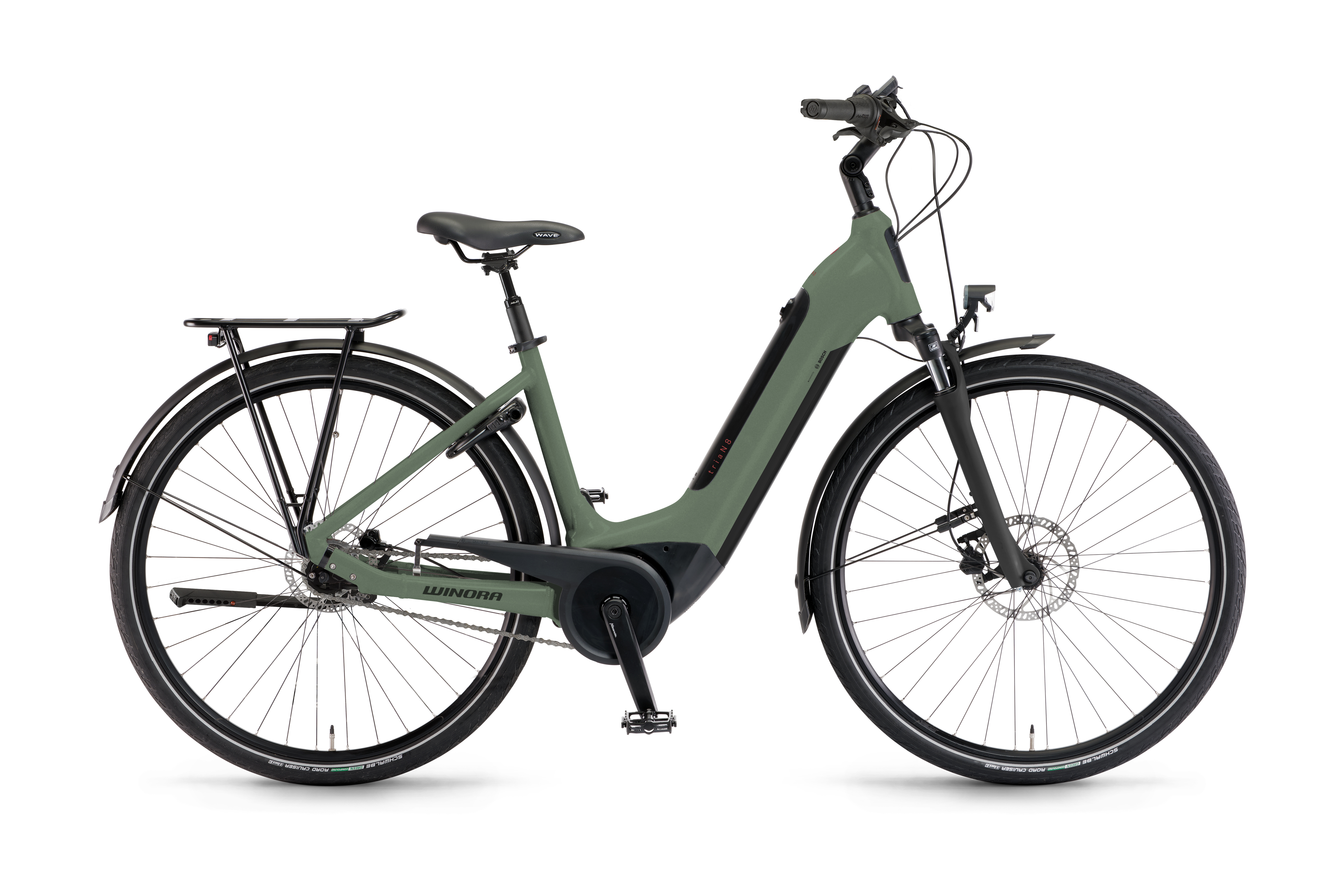 Winora  Tria N8f  Bamboogreen matt  2022 28" 500 Wh Wave