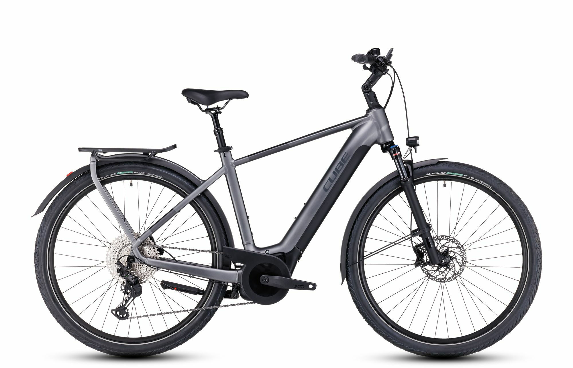 Cube TOURING HYBRID EXC 625 - 28" 625 Wh - grey ́n ́metal XL